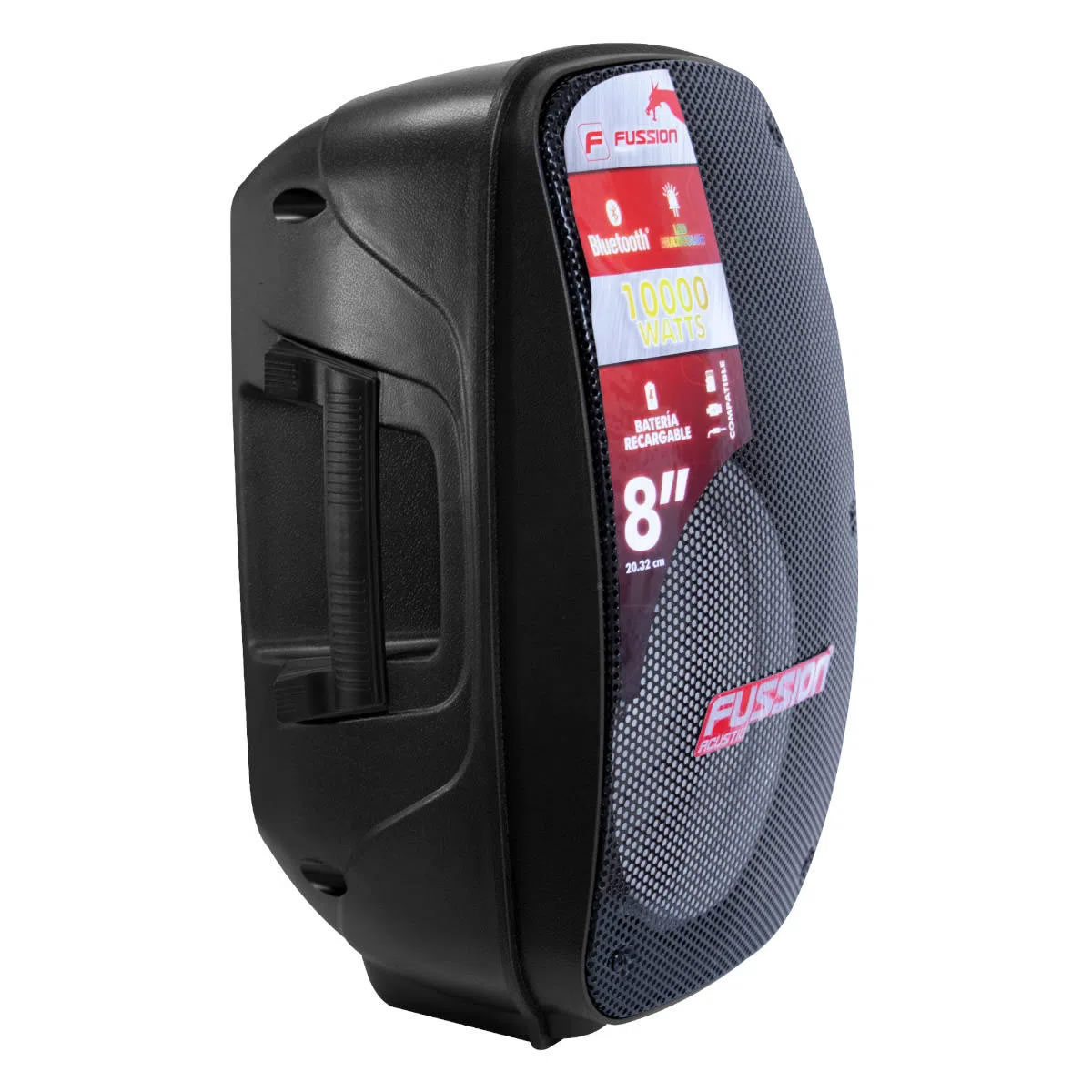 Bafle Recargable Bluetooth de 8 Pulgadas Fussion PBS-8024