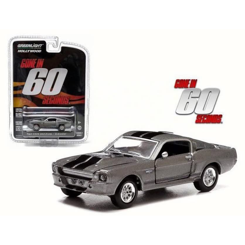 Ford Mustang 1967 Eleanor 60 Segundos Greenlight Escala 1:64
