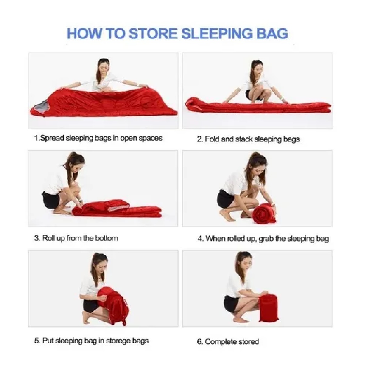 Saco De Dormir Para Acampar Al Aire Libre Rojo