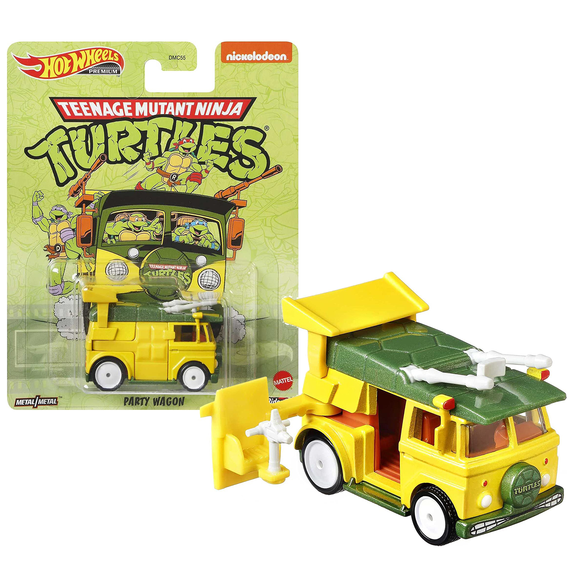 Hot Wheels PREMIUM Party Wagon Tortugas Ninja Teenage Mutant Turtles Escala 1:64 