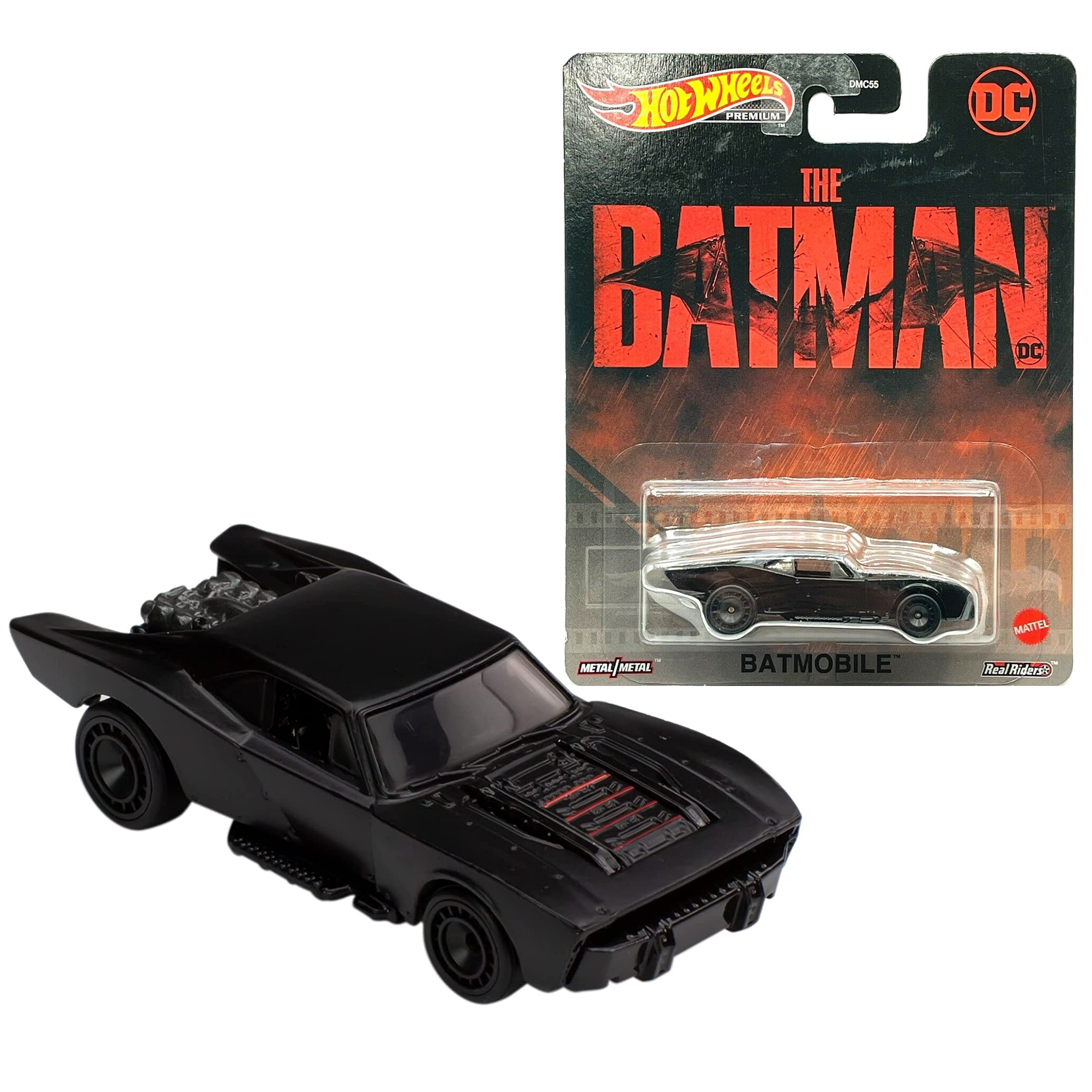 Hot Wheels PREMIUM Batmobile Batimovil 2022 Pattinson Escala 1:64