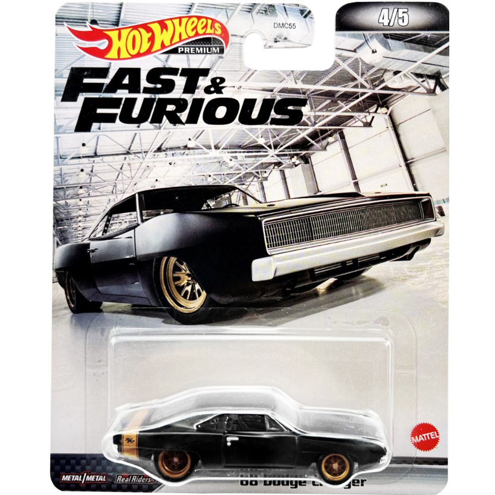 Hot Wheels PREMIUM 1968 Dodge Charger Widebody Rapido y FuriosoEscala 1:64