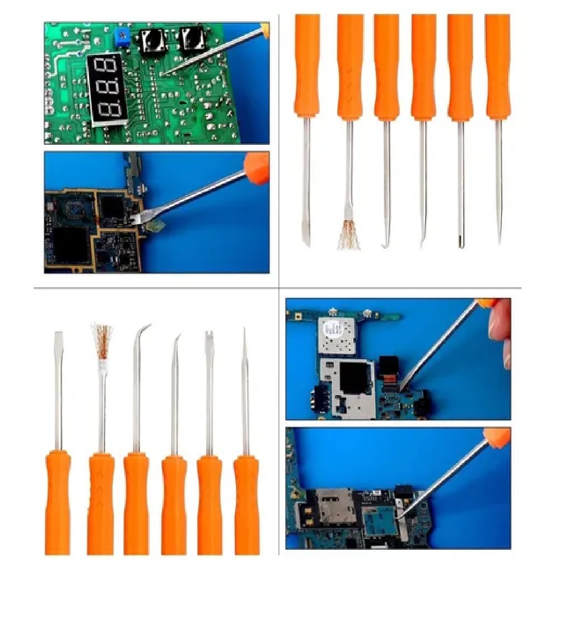 Kit De Soldadora Eléctrica 60w Temp. Ajustable Acc. Termoretraccion
