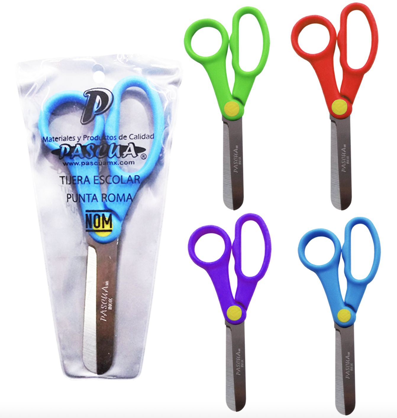 TIJERA ESCOLAR PUNTA ROMA TIJ-ES002 Color Surtido