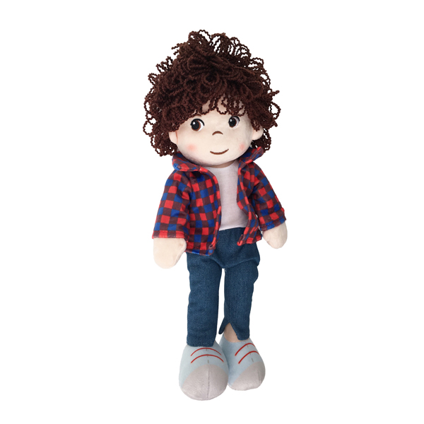 Muñeco Niño De Trapo y Tela Nathan Piel Blanca