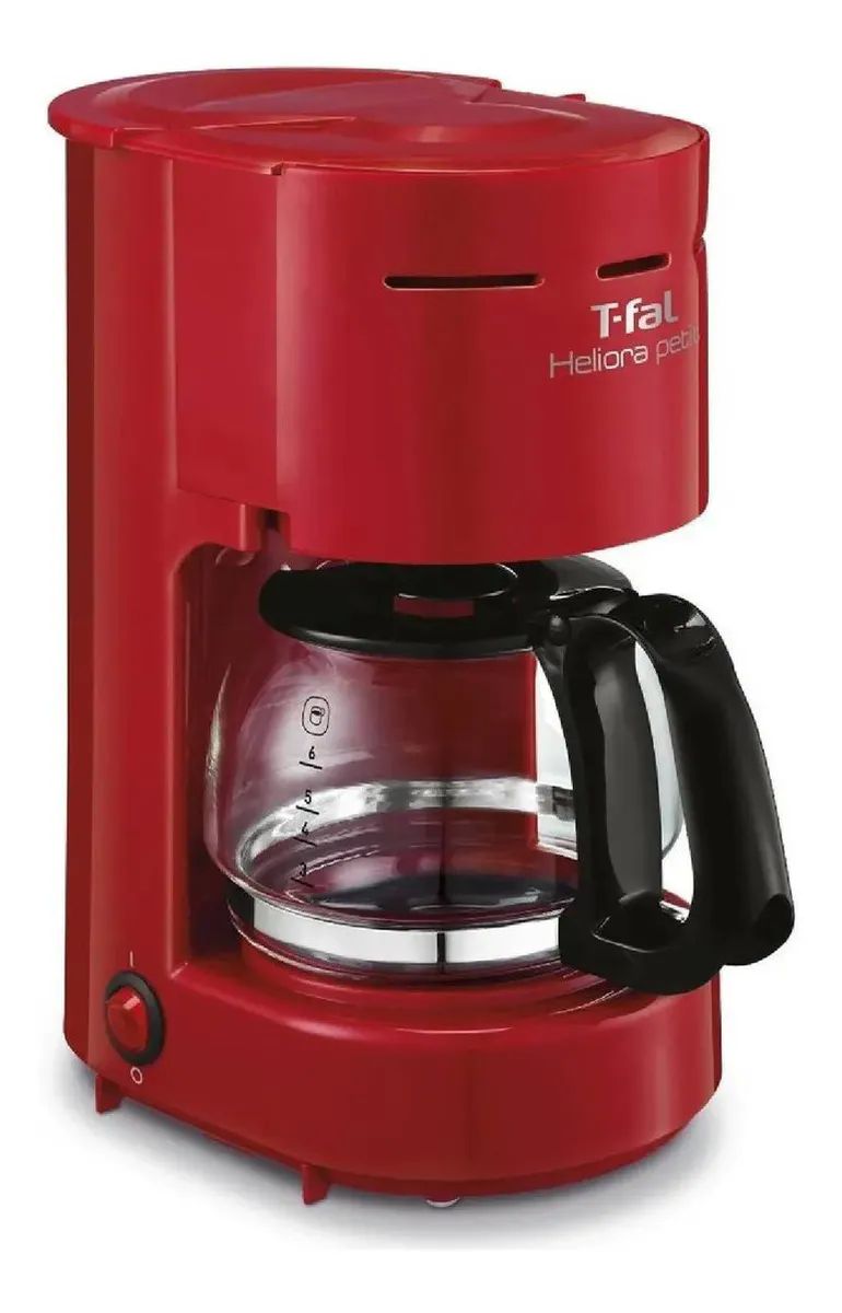 Cafetera De Goteo T-fal Heliora Para 6 Tazas Roja Cm3215mx