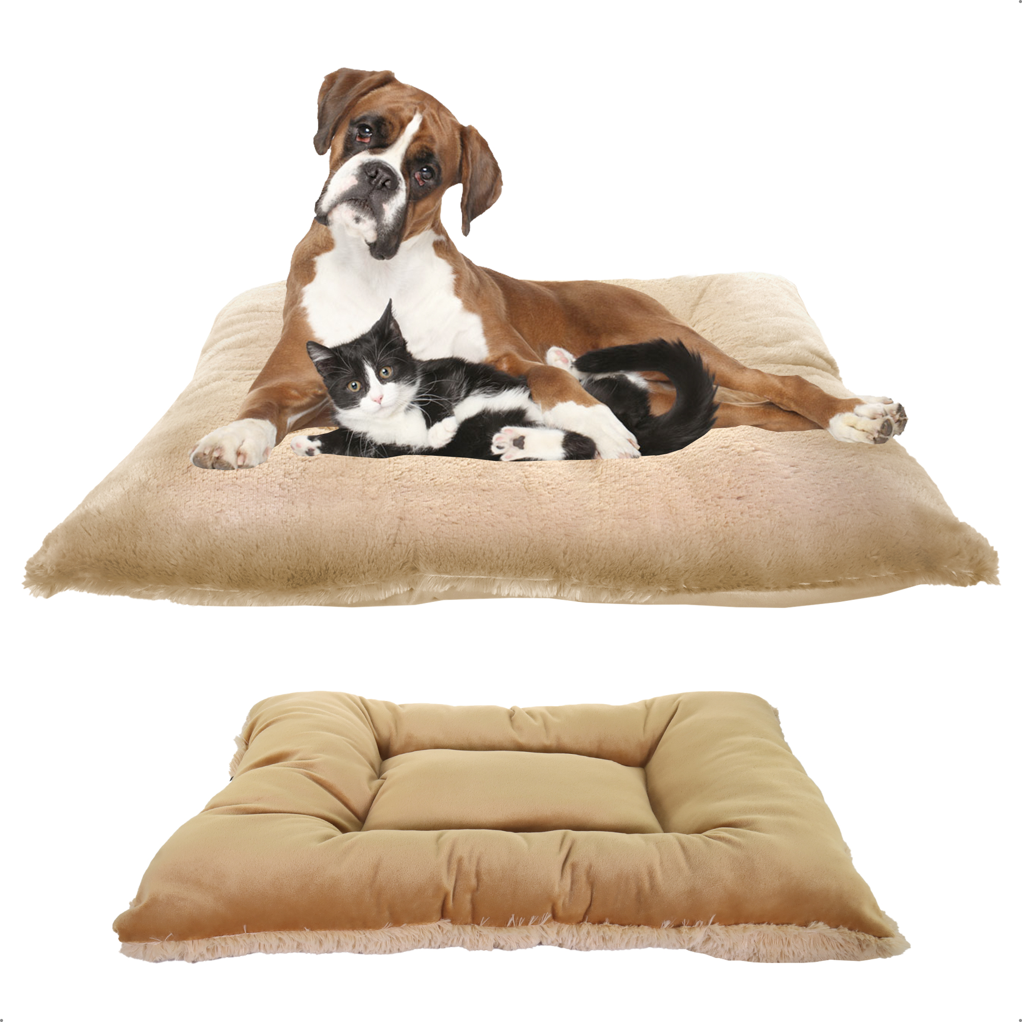 Cama Para Perro Y Gato Tapete Doble Vista Confort Mascota