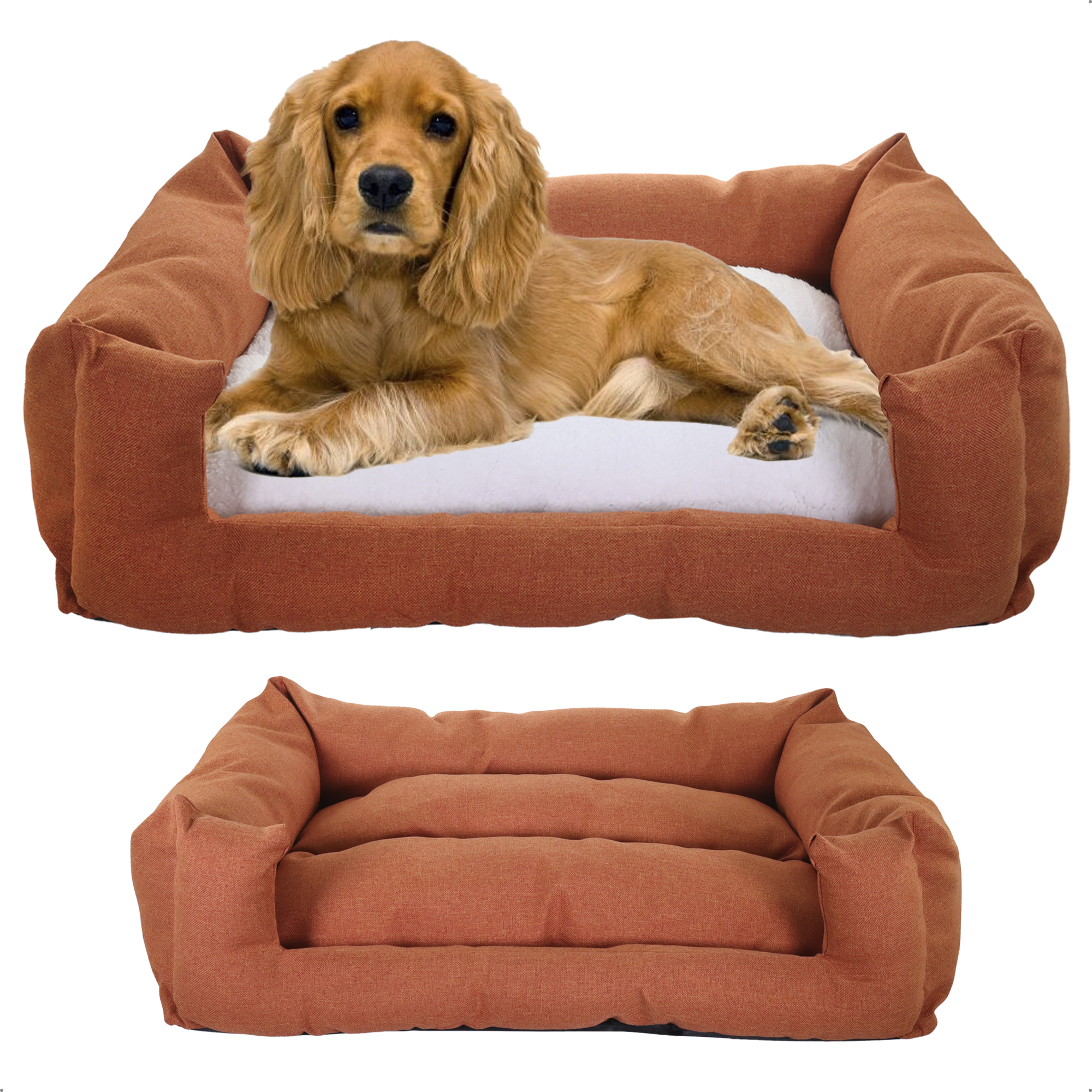 Cama Para Perro Y Gato Mascota Cojín Doble Vista Descanso