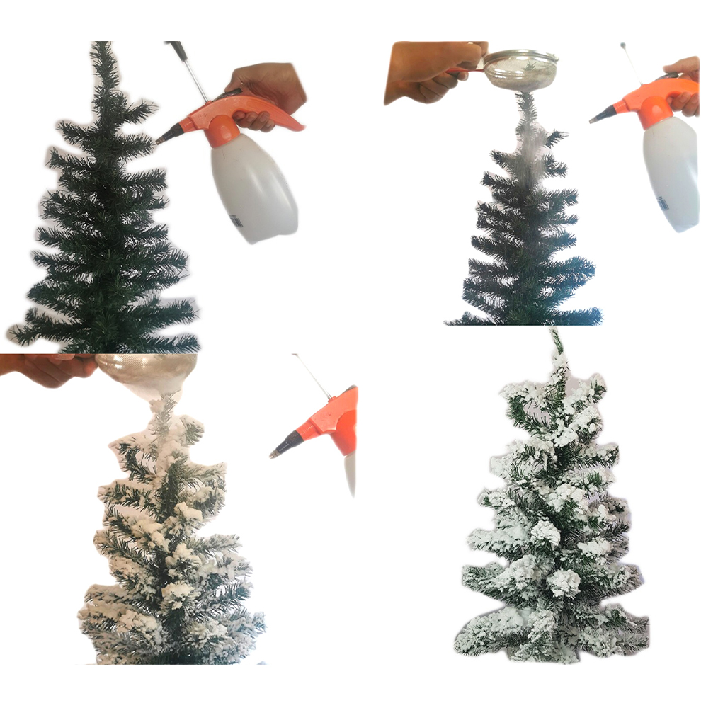 Nieve artificial en polvo blanco para decoracion navideña