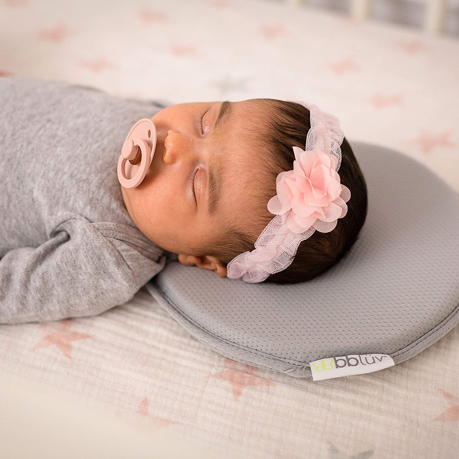 Bblüv Pilö Almohada Ergonomica Para Bebe Ayuda a Evitar Cabeza Plana