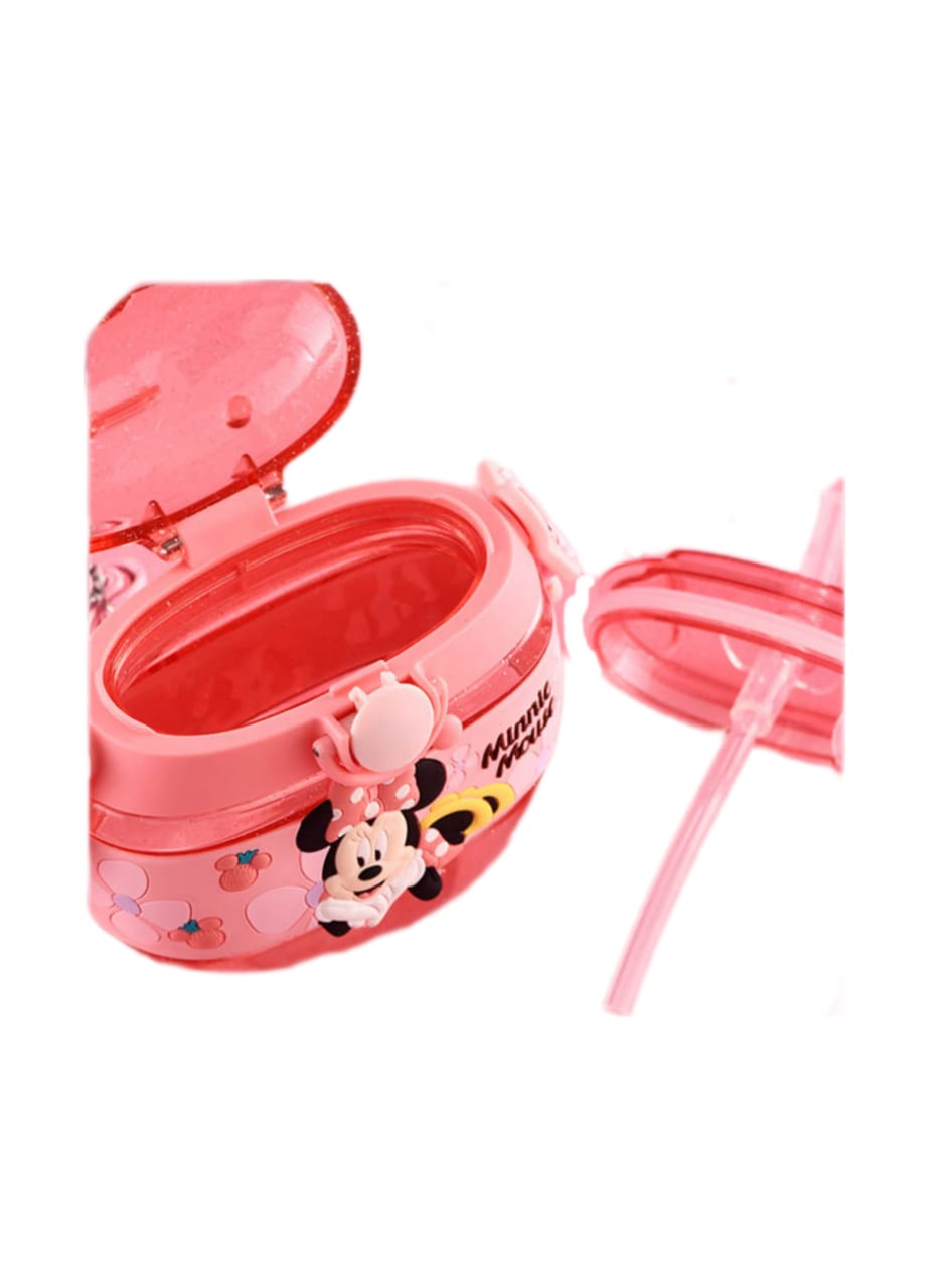 Cantimplora Disney Minnie Mouse Rosa Con Correa Antiderrames