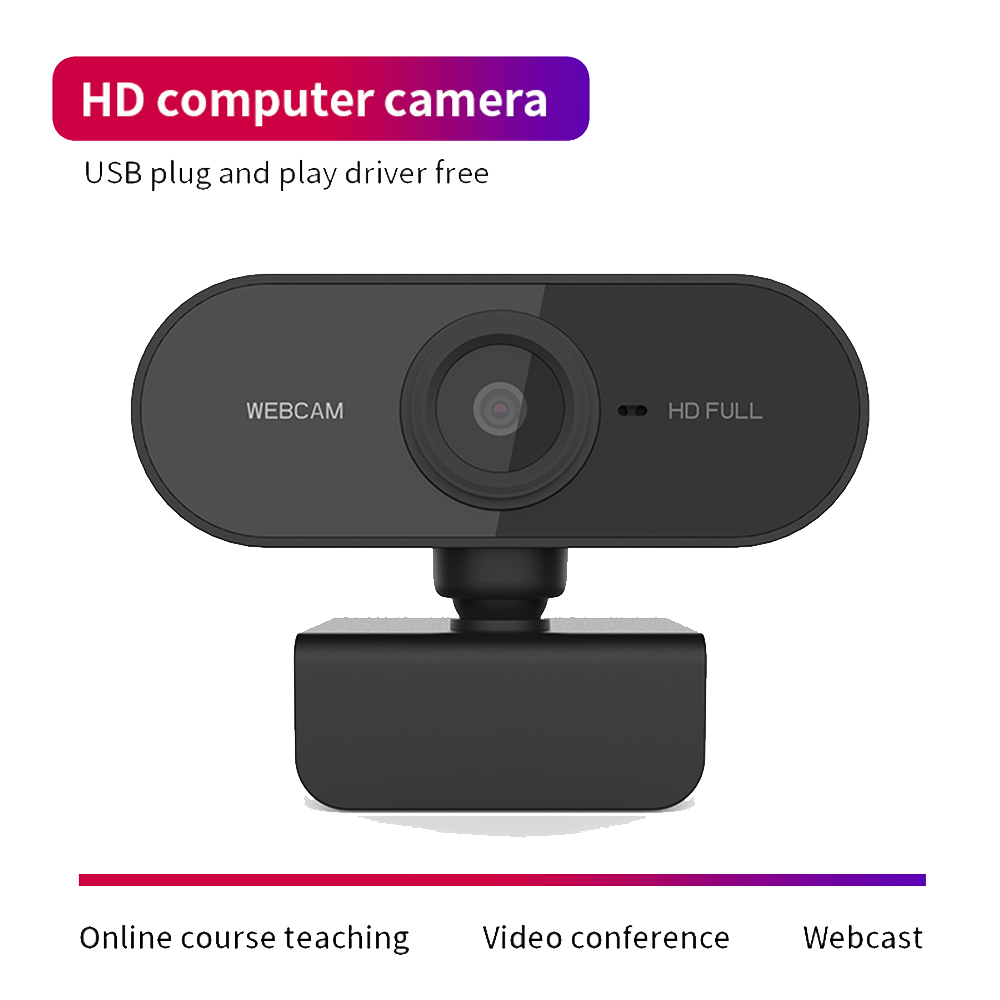Cámara Web Para Computadora Hd 1080p Usb Laptop Micrófono Fácil instalación