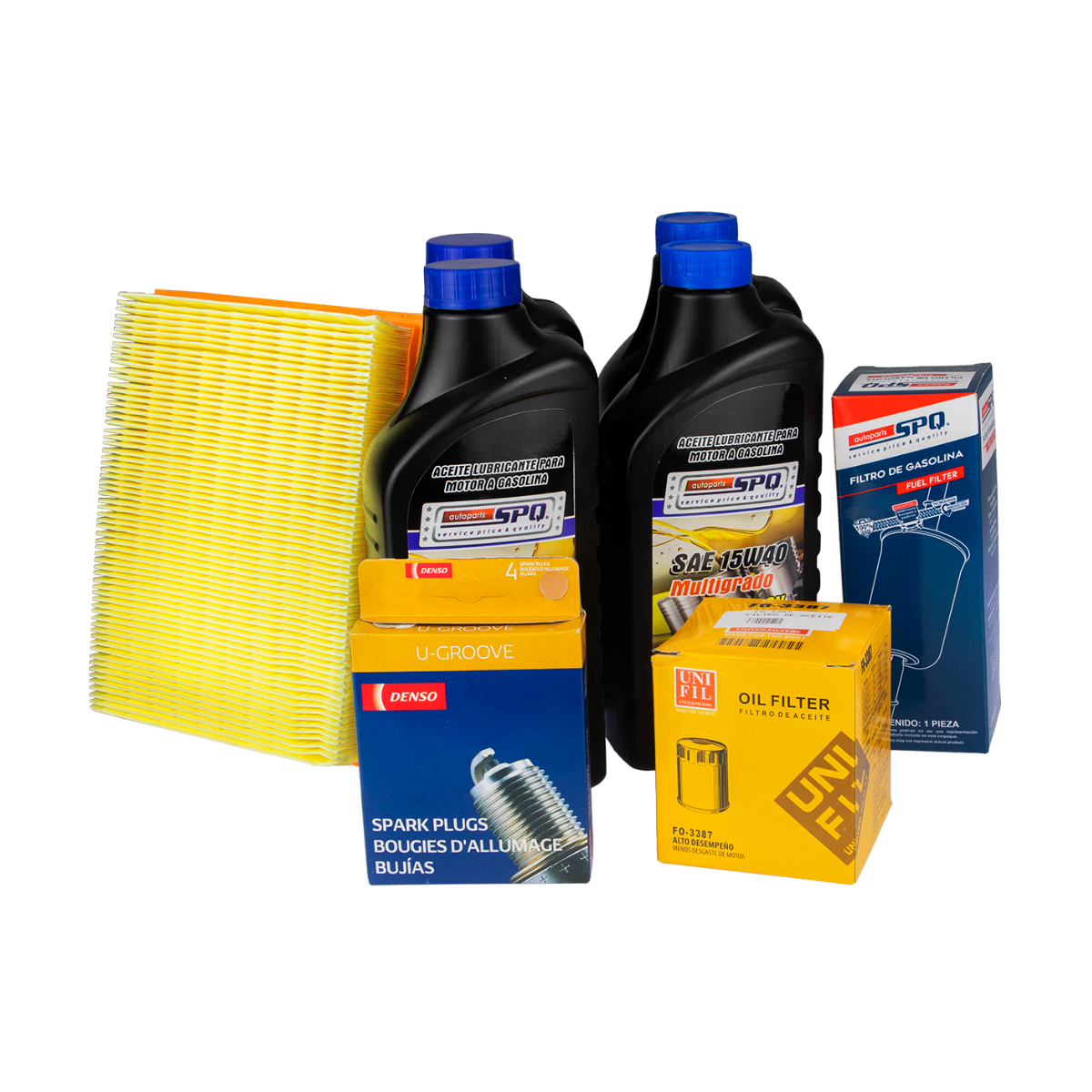 Kit De Afinacion, SPQ; Para Chevrolet Chevy C2 2004-2012 L4; 1.6