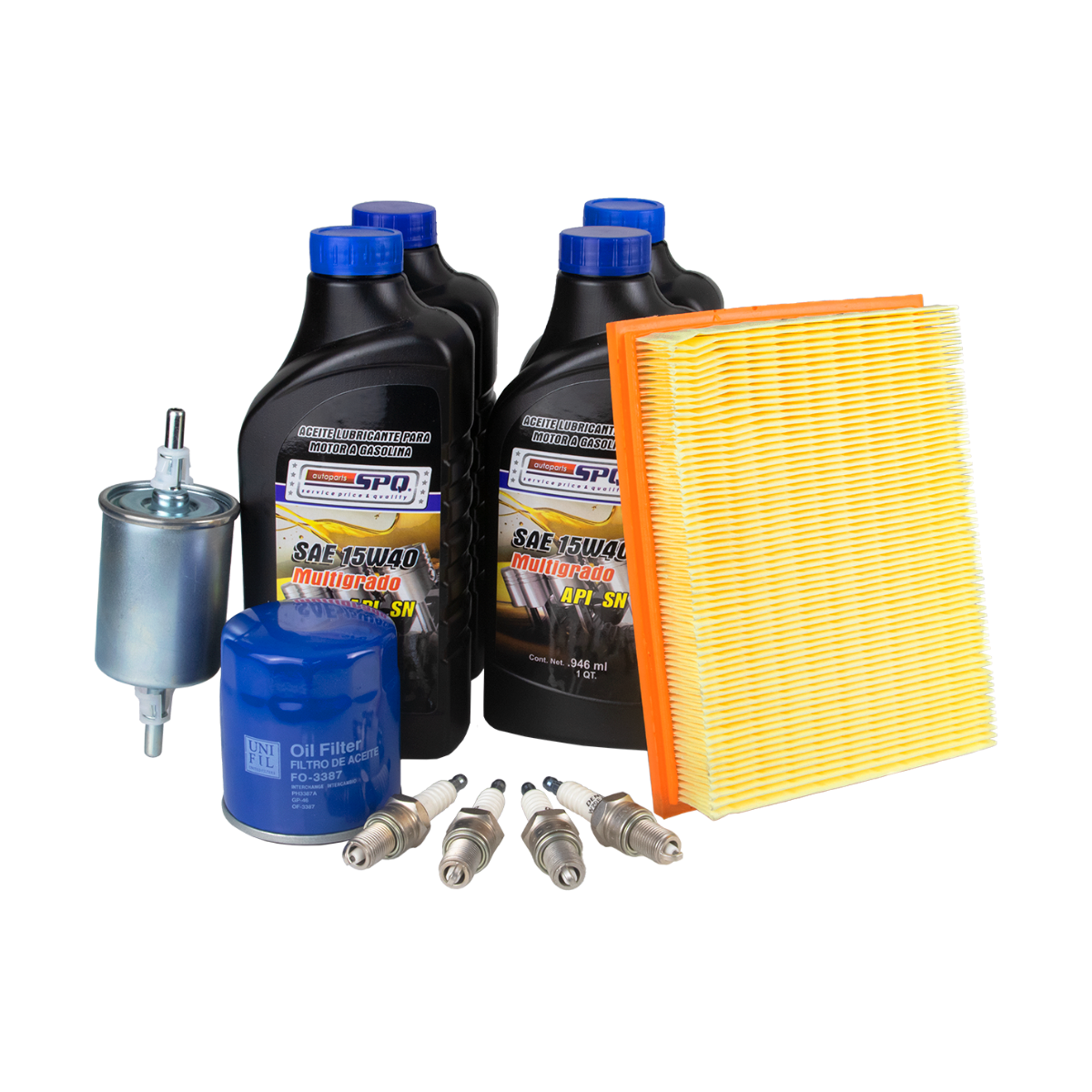 Kit De Afinacion, SPQ; Para Chevrolet Chevy C2 2004-2012 L4; 1.6