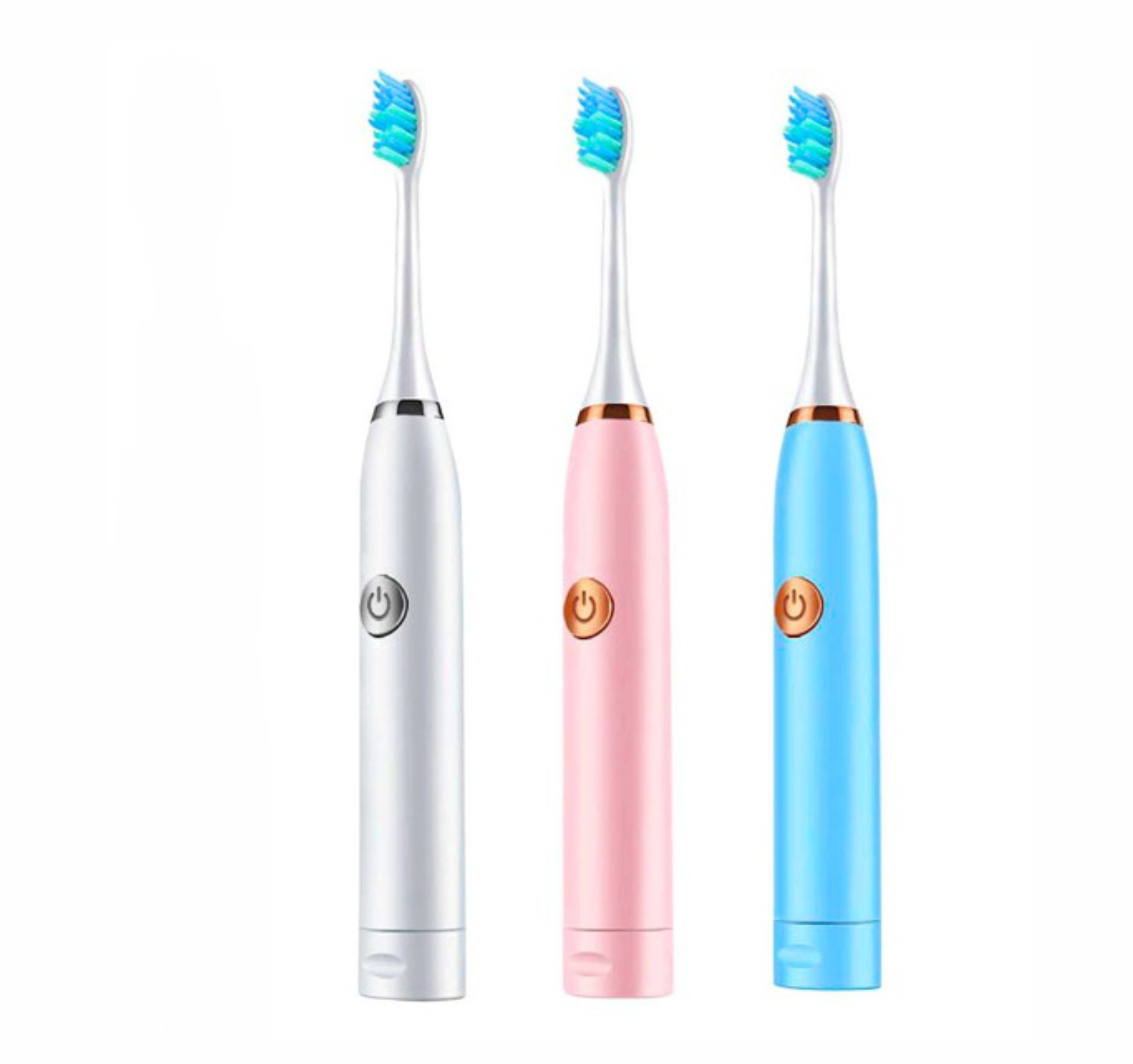 Cepillo De Dientes Eléctrico Ultrasónico Con 2 Cabezales