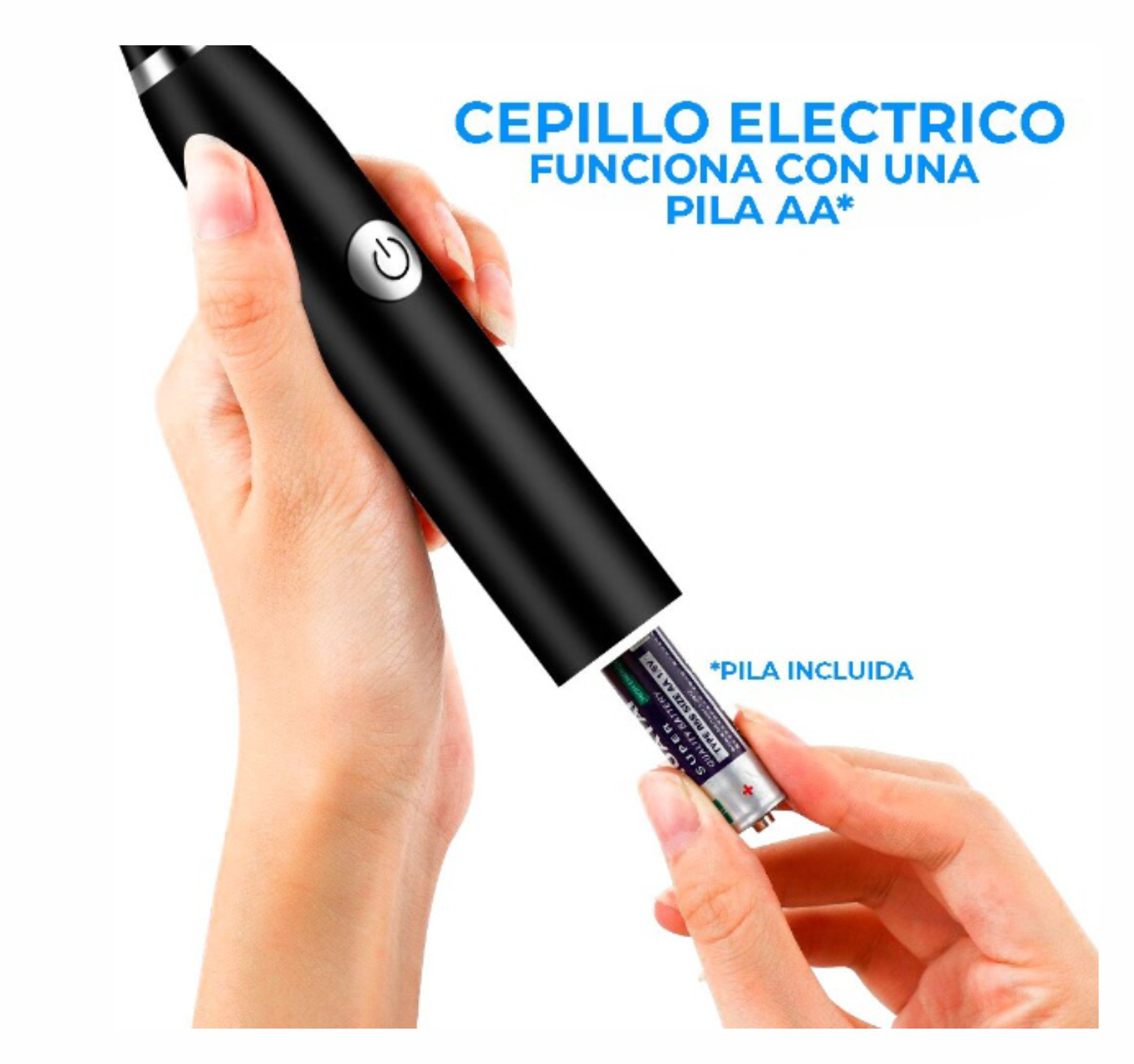 Cepillo De Dientes Eléctrico Ultrasónico Con 2 Cabezales