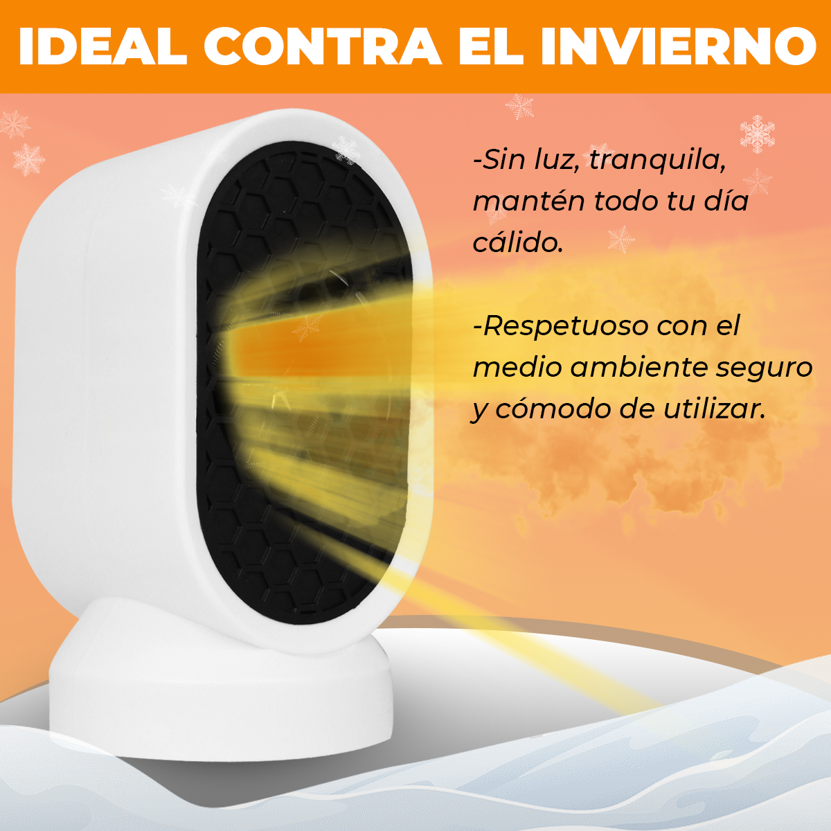 Mini Calentador Electrico Calefactor Calefaccion Portatil