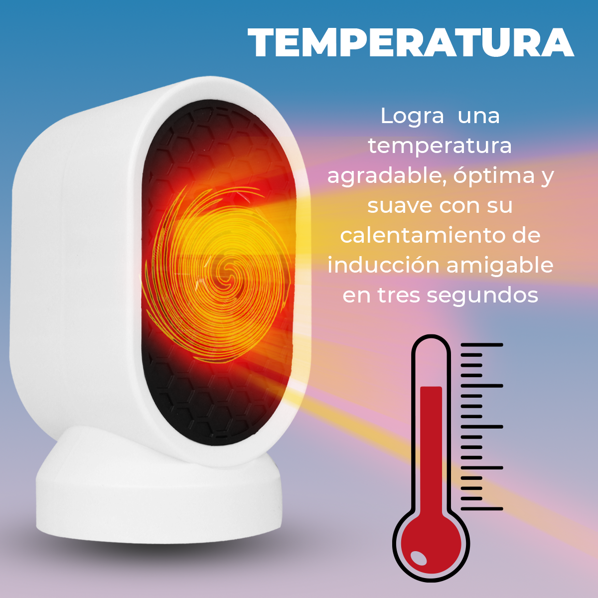 Mini Calentador Electrico Calefactor Calefaccion Portatil
