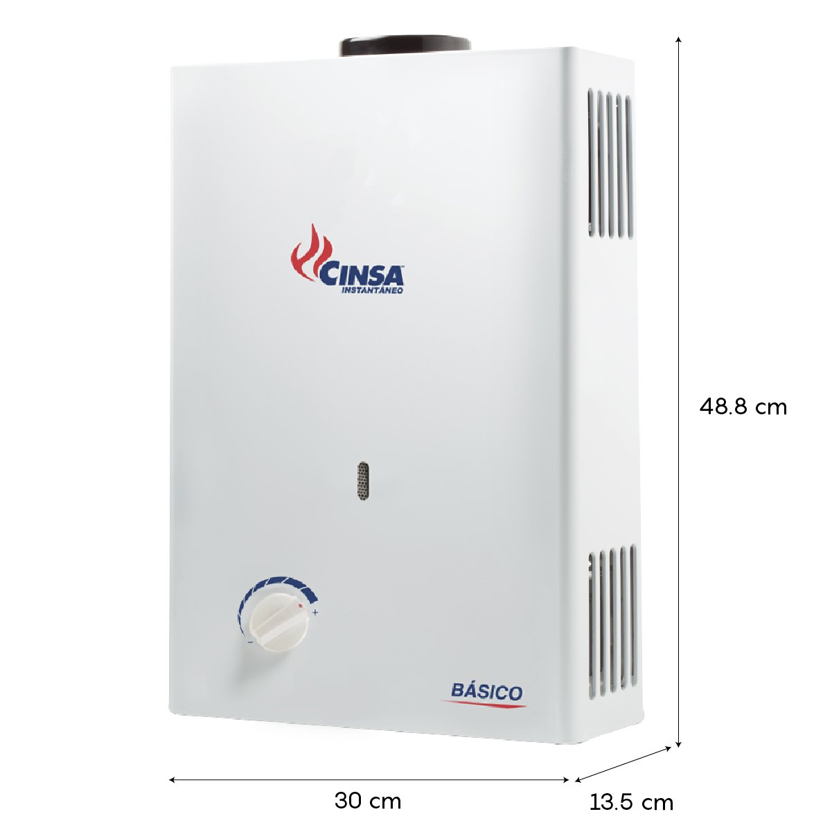 Calentador de Agua Instantáneo básico para 1 servicio, 6 Litros/Minuto Gas  LP