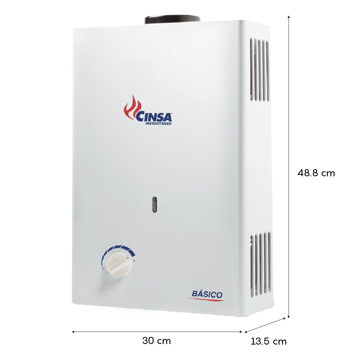Calentador de Agua Instantáneo básico para 1 servicio, 6 Litros/Minuto Gas Natural