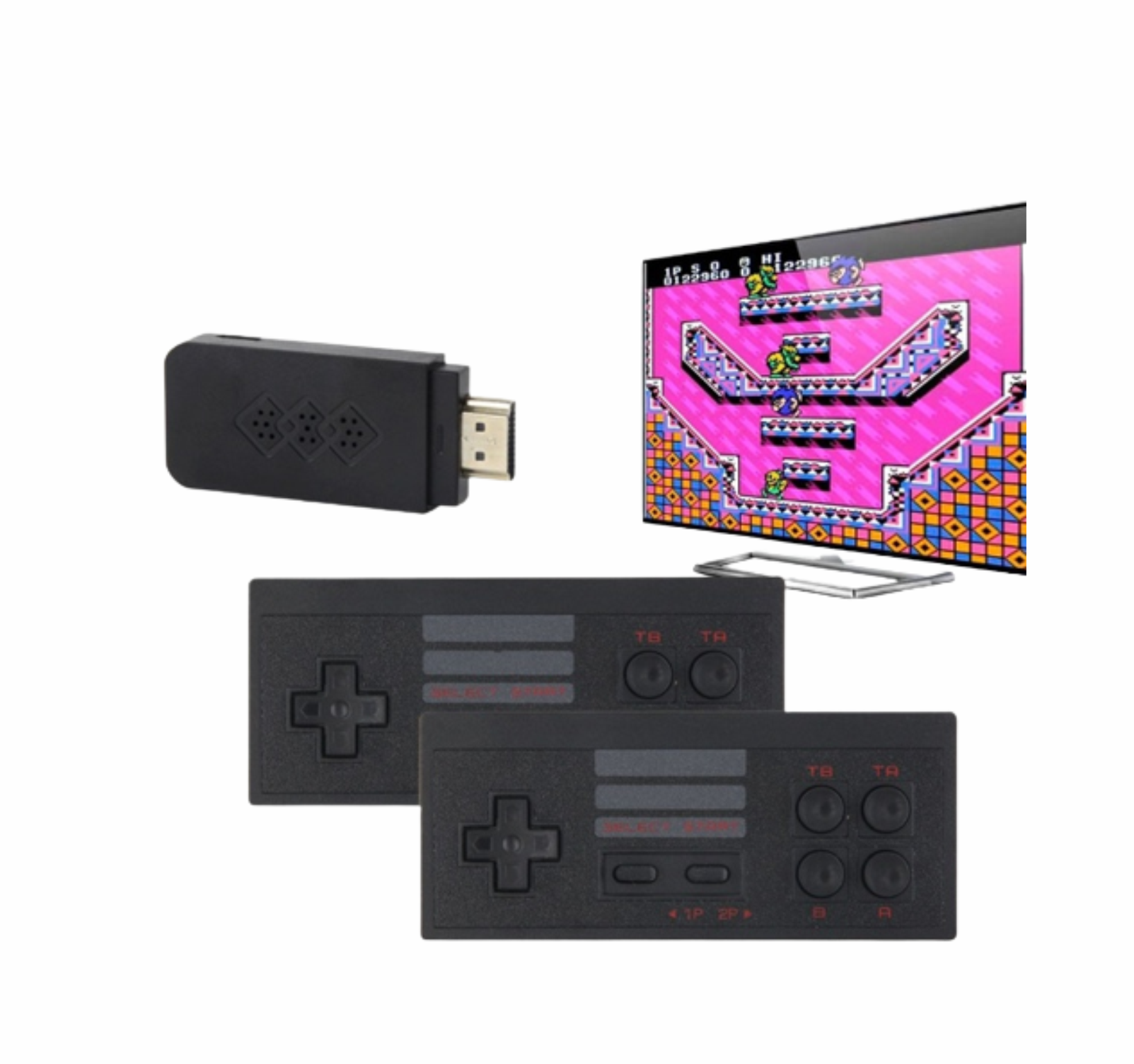 Consola Mini Retro 888 Juegos Con Controles inalámbricos arcade gamer 8 bits