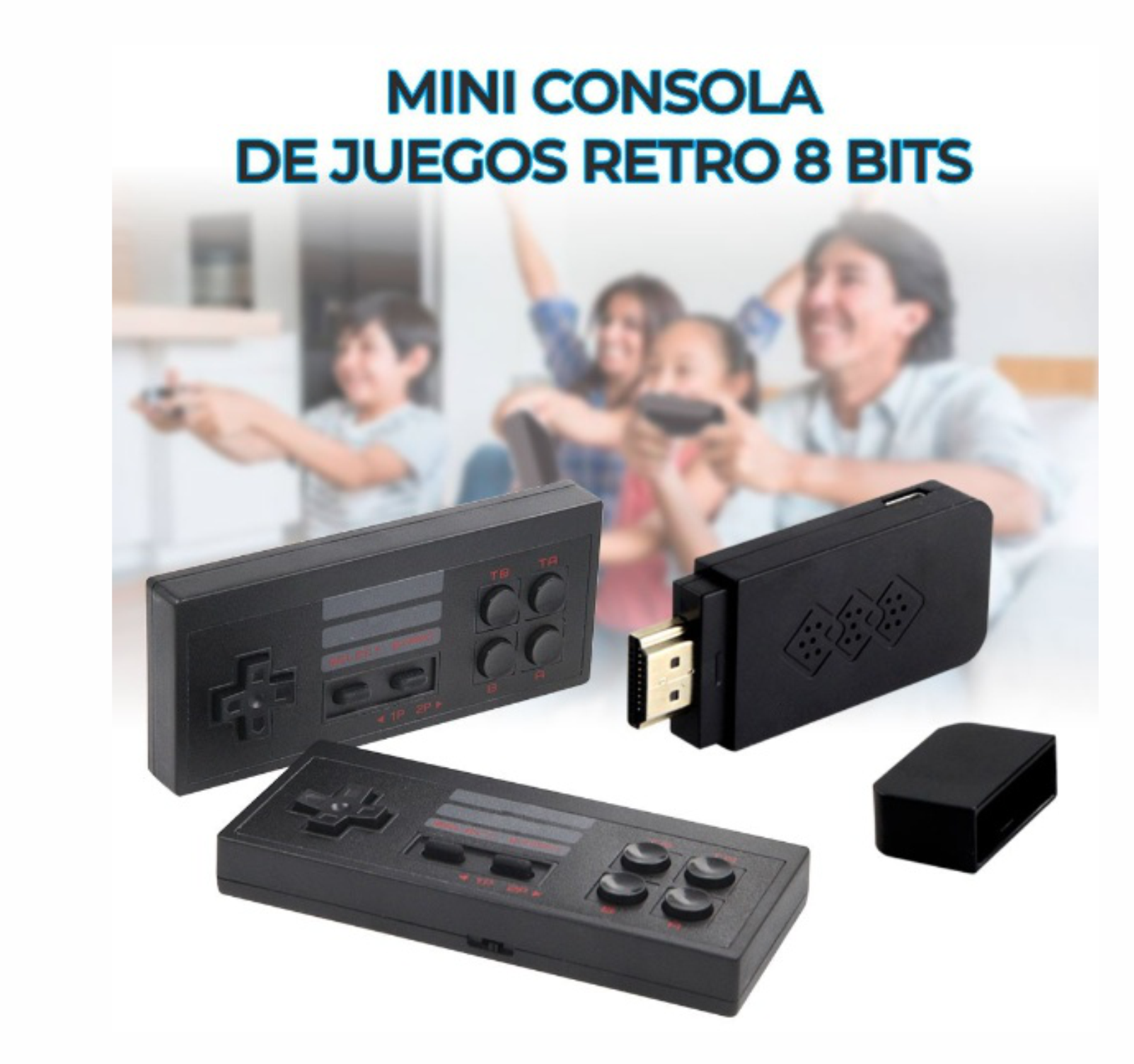 Consola Mini Retro 888 Juegos Con Controles inalámbricos arcade gamer 8 bits