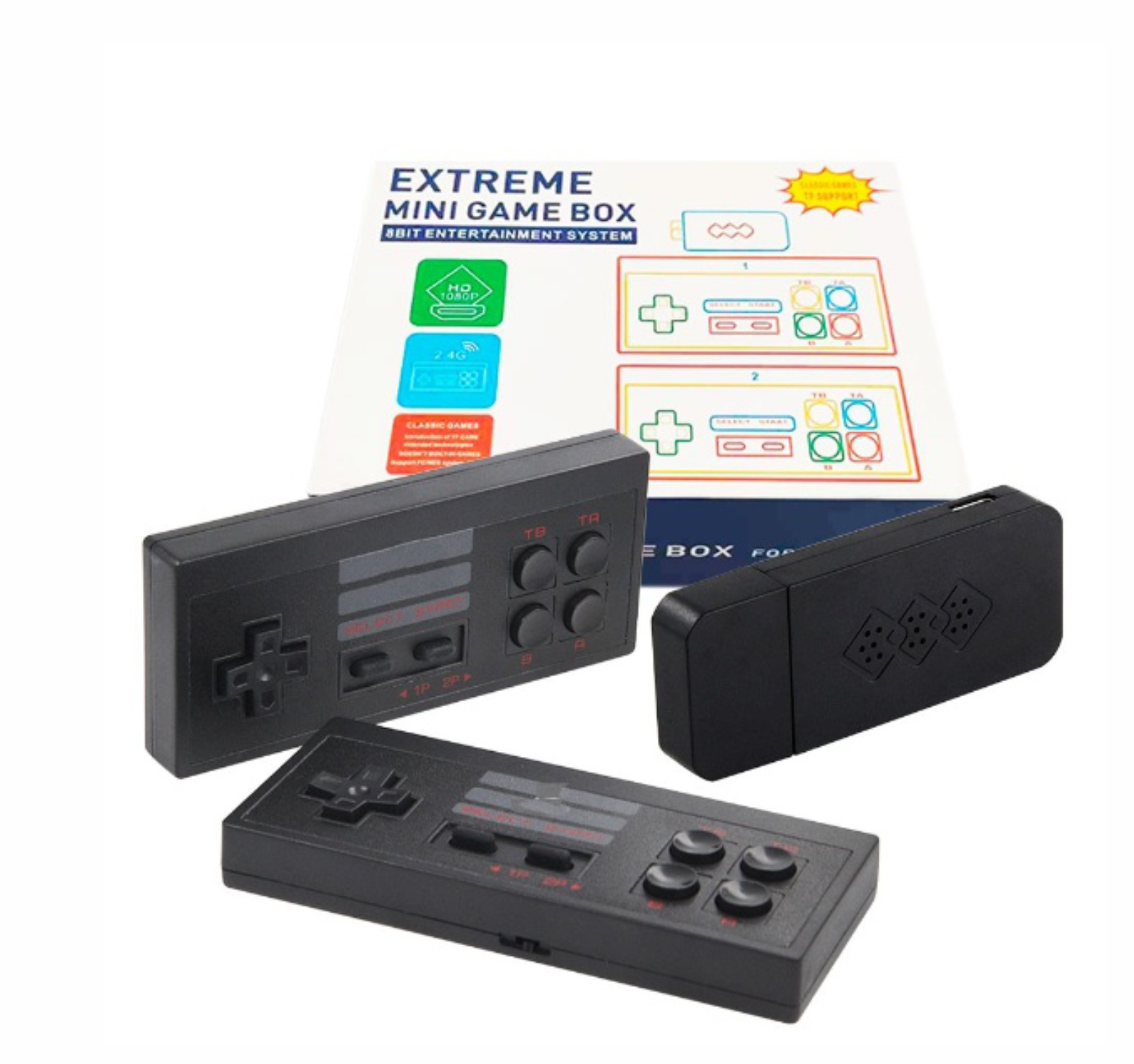 Consola Mini Retro 888 Juegos Con Controles inalámbricos arcade gamer 8 bits