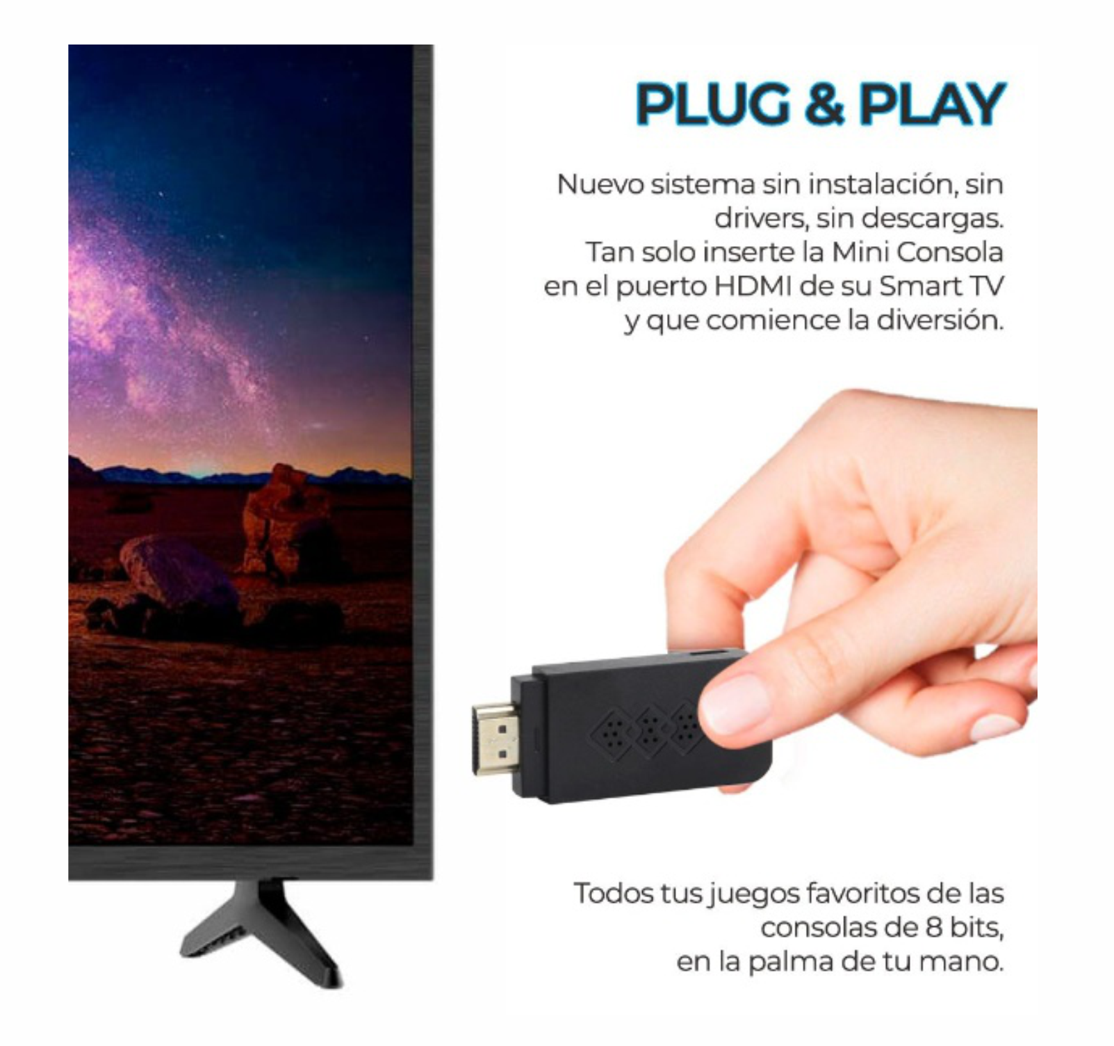 Consola Mini Retro 888 Juegos Con Controles inalámbricos arcade gamer 8 bits