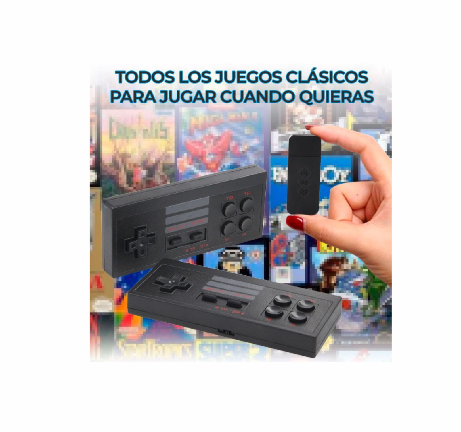 Consola Mini Retro 888 Juegos Con Controles inalámbricos arcade gamer 8 bits