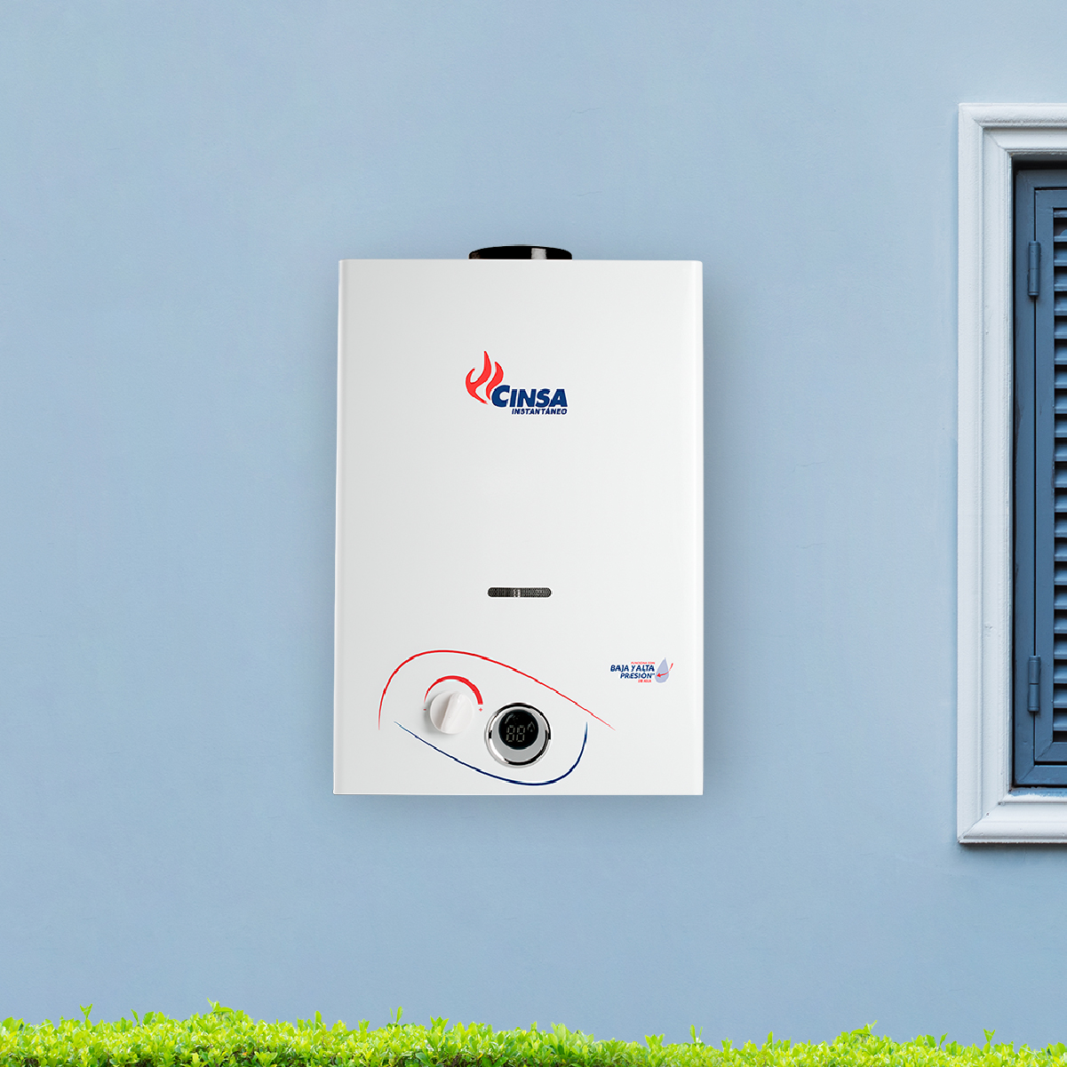 Calentador de Agua Instantáneo para 1 Servicio, 6 Litros/Minuto Gas L.P