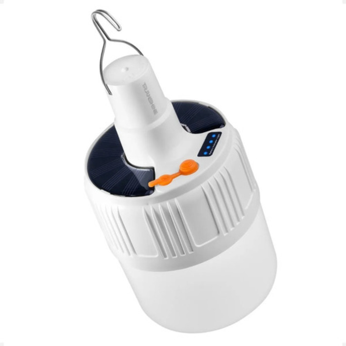 Lampara Solar Tipo Foco Recargable De Emergencia Led 