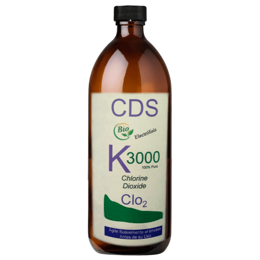 Dioxido Cloro Electrolisis Andreas K 3000 CDS Desinfectante Potabilizador 1 Litro