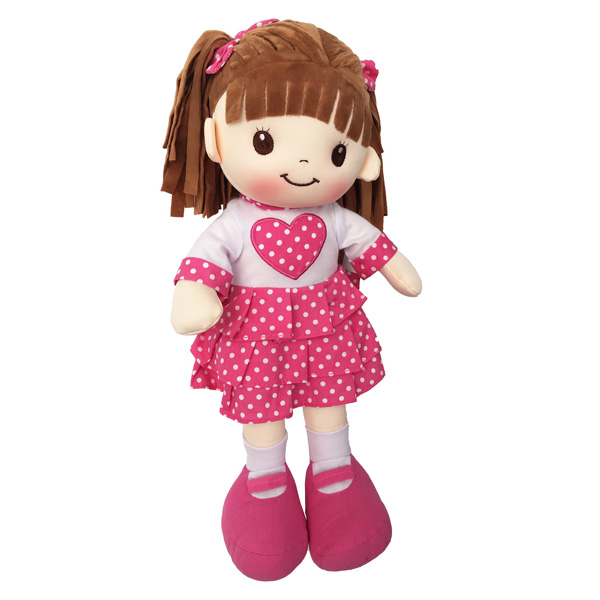 Muñeca De Trapo y Tela Sophia Color Fiusha