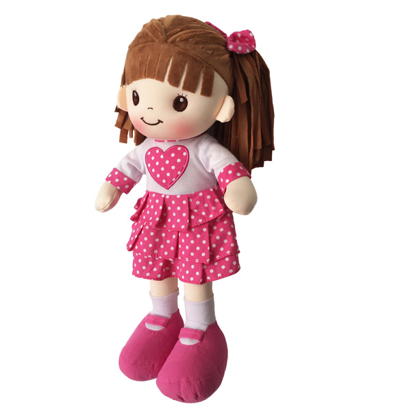 Muñeca De Trapo y Tela Sophia Color Fiusha