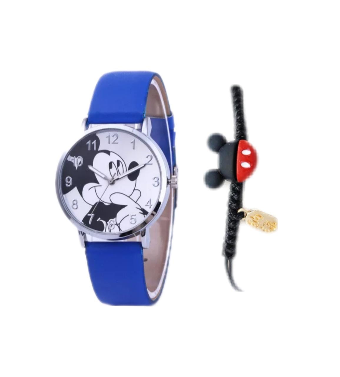 Reloj de Cuarzo Disney Mickey Mouse con Pulsera Trenzada