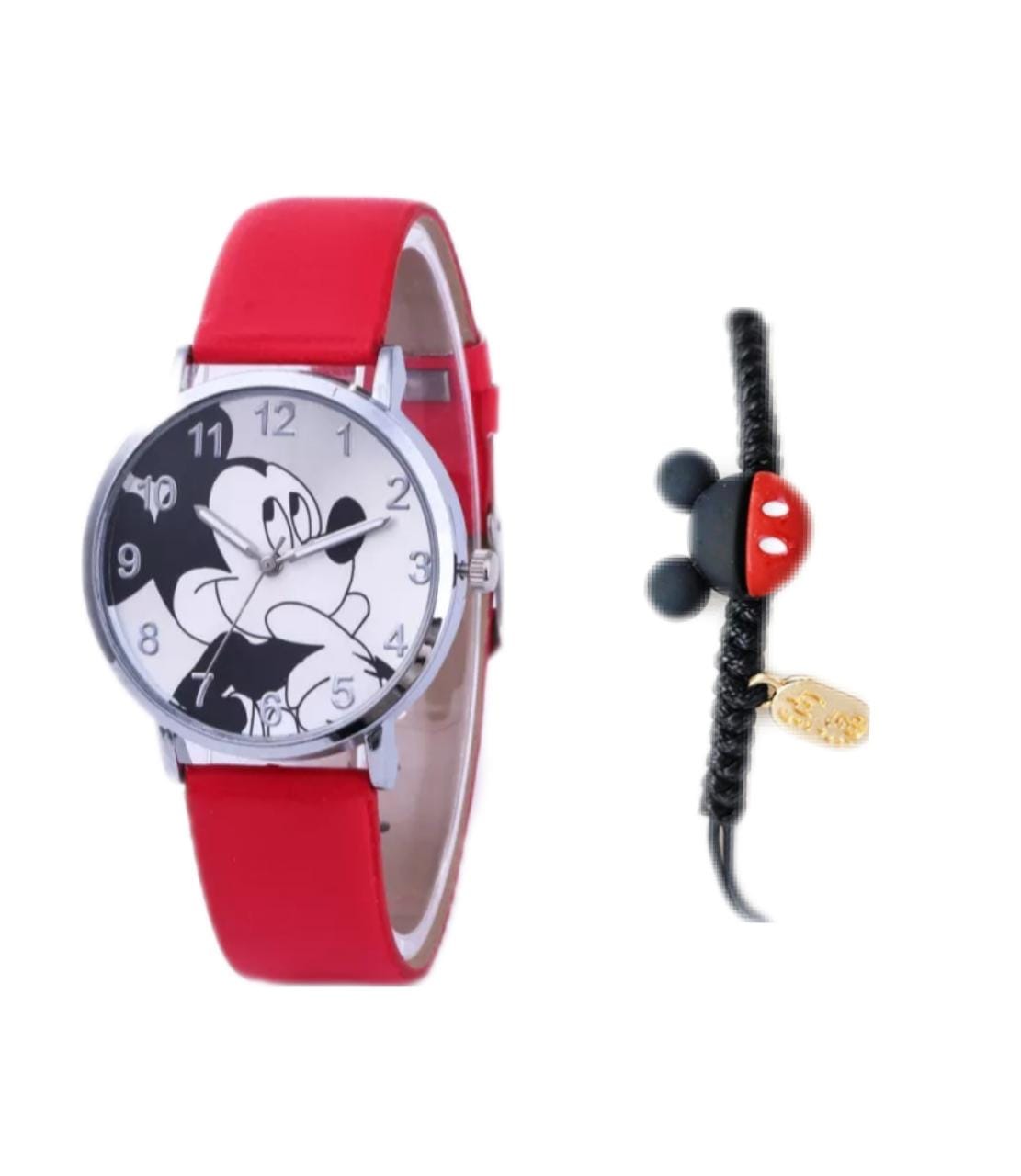 Reloj de Cuarzo Disney Mickey Mouse con Pulsera Trenzada