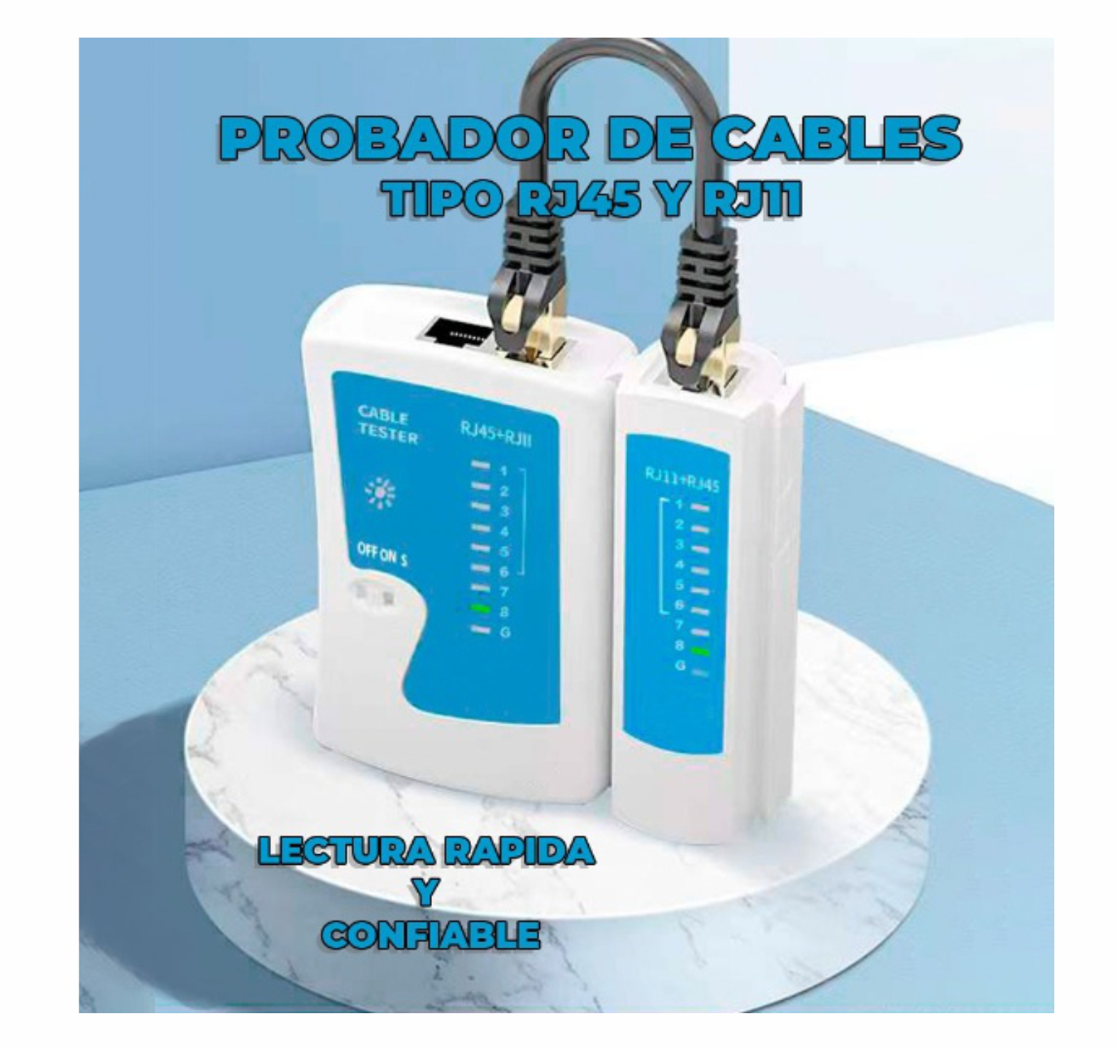 Probador Testeador Cable De Red Utp Rj11 Rj12 Rj45