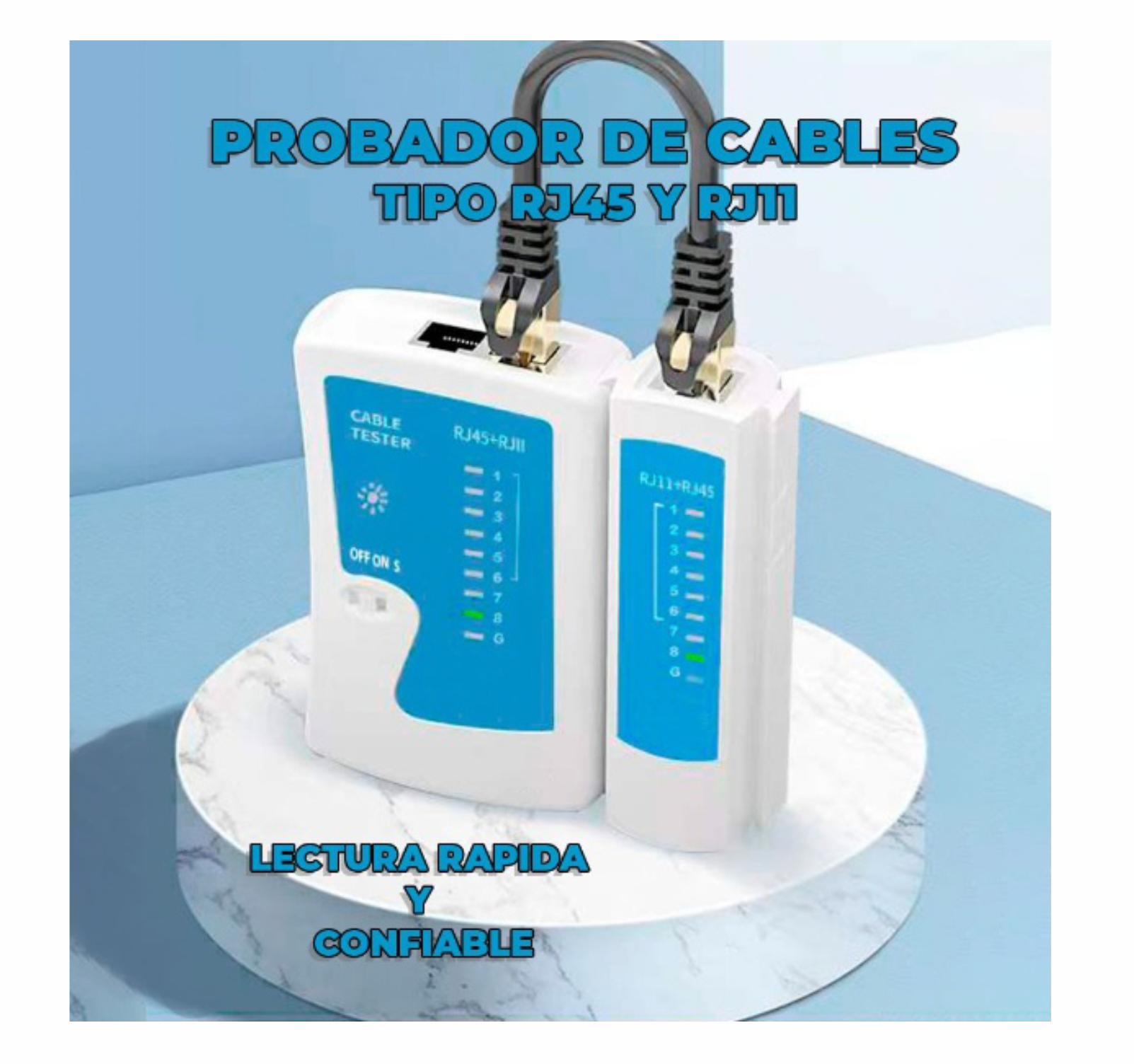 Probador Testeador Cable De Red Utp Rj11 Rj12 Rj45