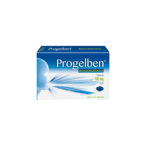 PROGELBEN Benzonatato 100 mg Caja con 20 Capsulas