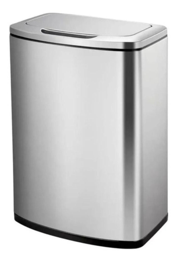 Bote Basura Sensor Movimiento 47 Lts Acero Inoxidable