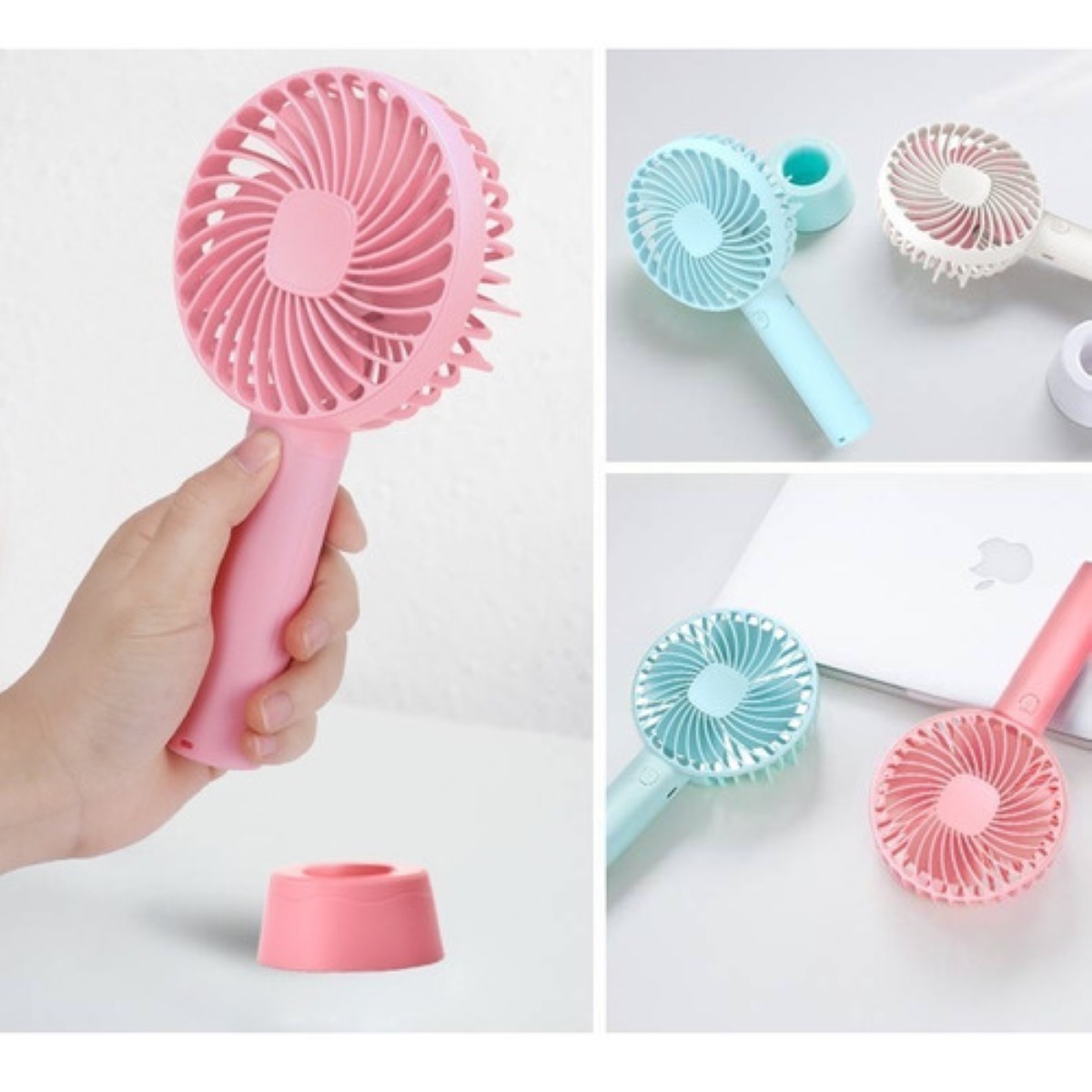 Mini Ventilador Portatil De Larga Duracion Rosa