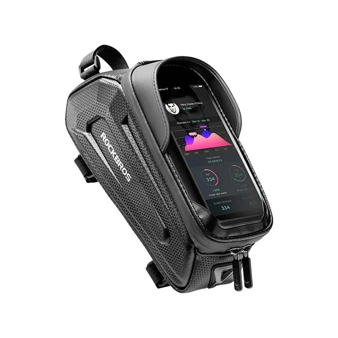 Bolsa Impermeable Petukita Box Porta Celular Para Bicicleta B68 Negro