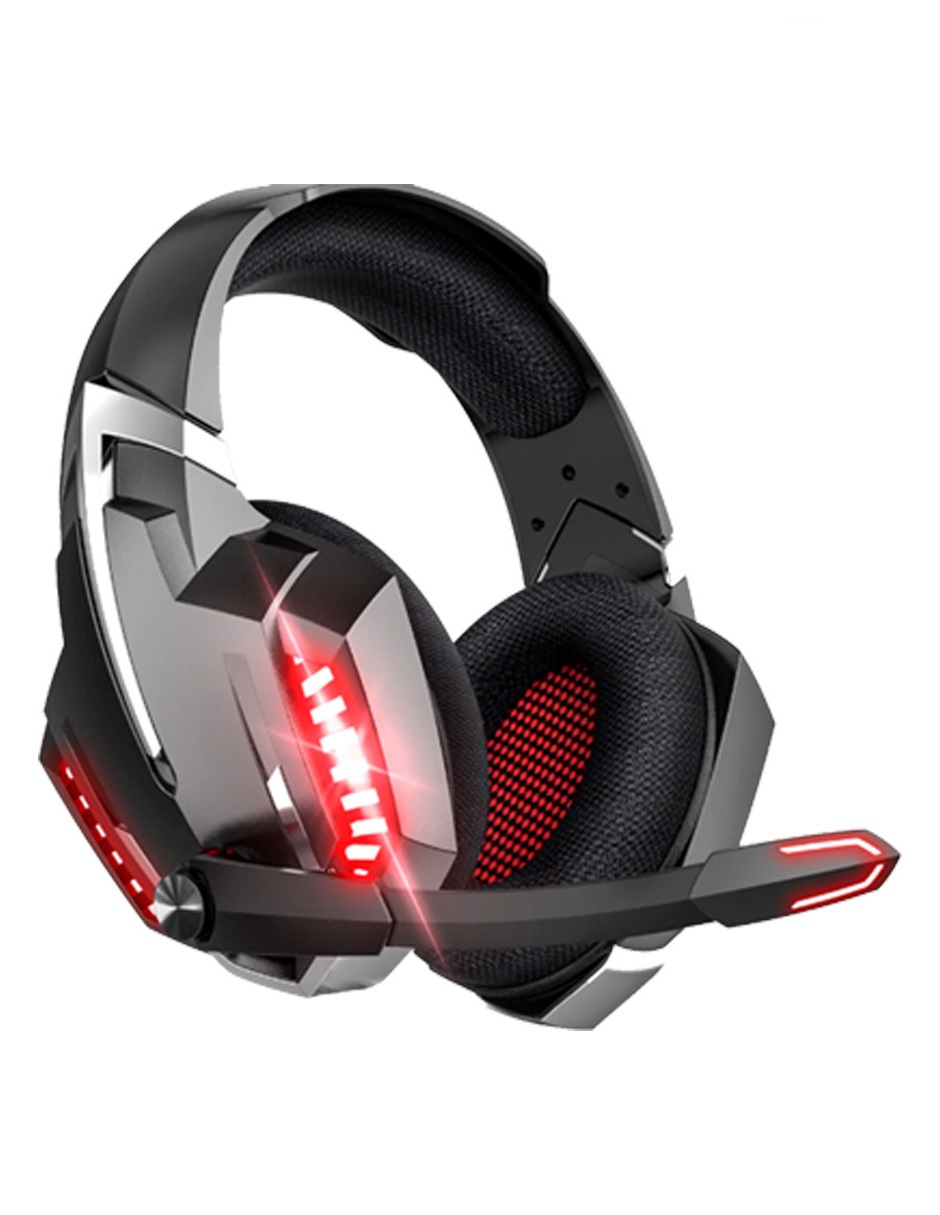 Audífonos Gamer Con Micrófono Color Rojo