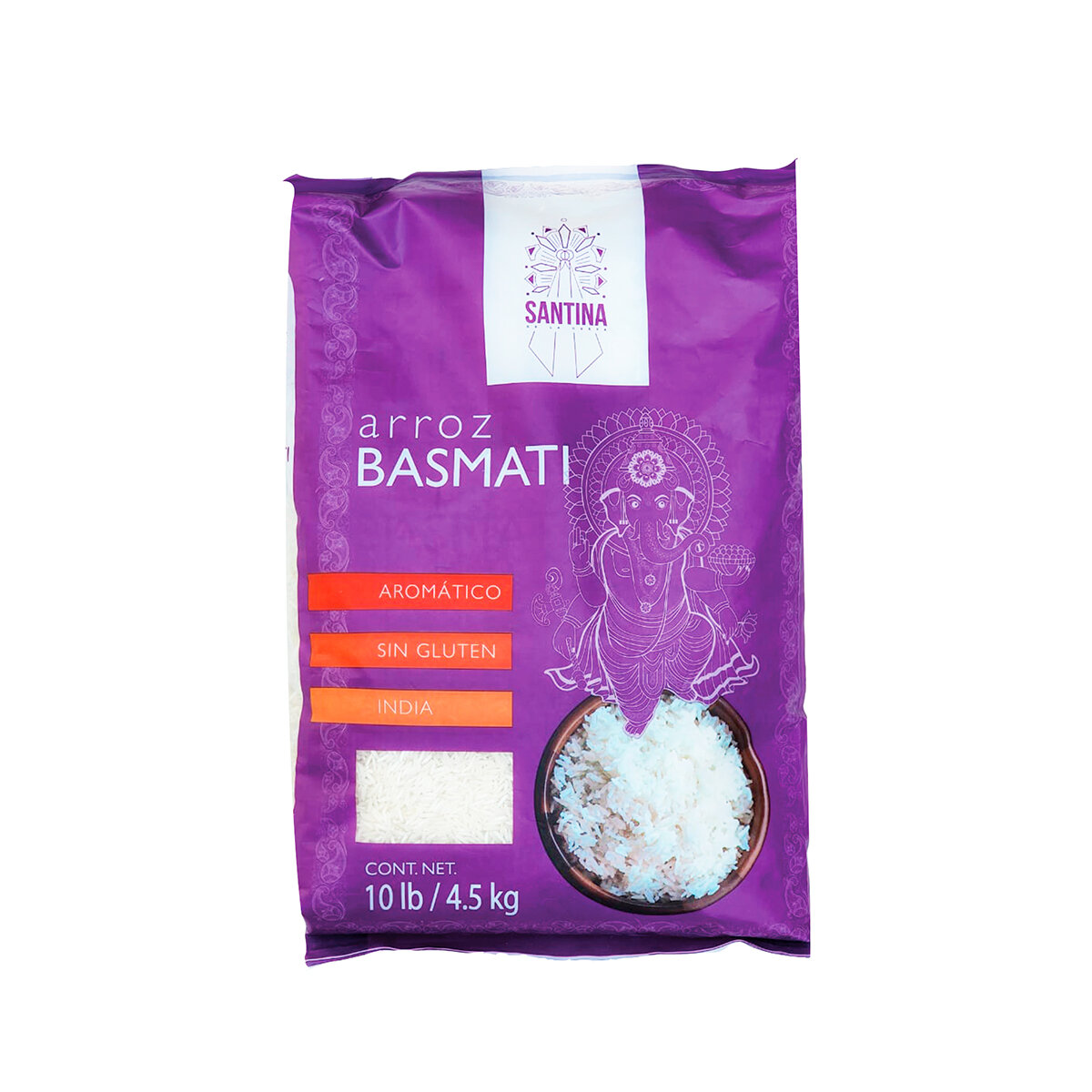 Arroz Basmati Gourmet Santina La India 4.5kg