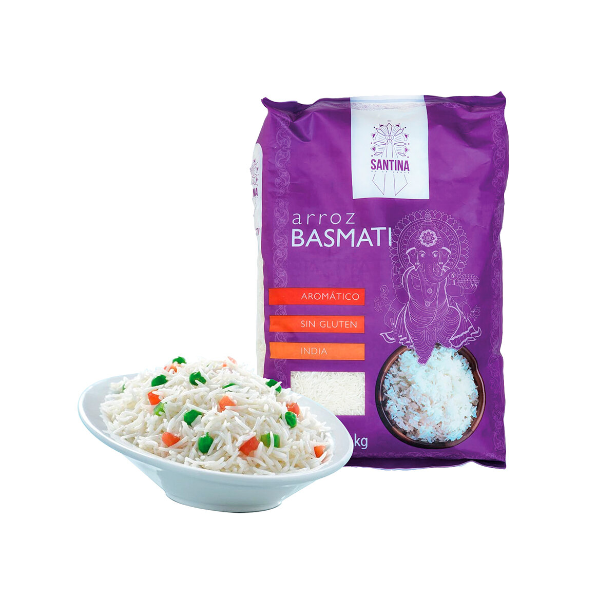 Arroz Basmati Gourmet Santina La India 4.5kg
