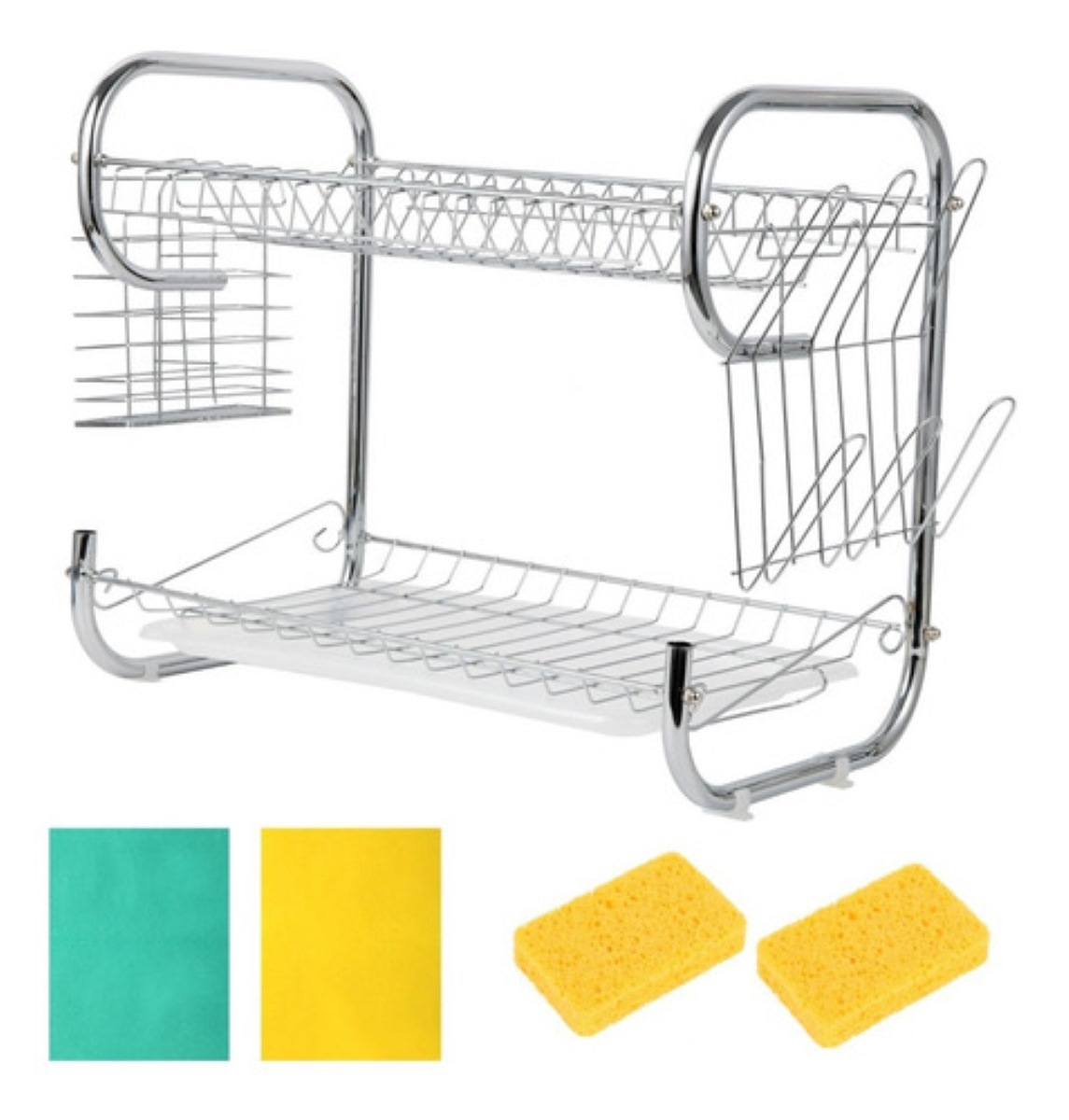 Escurridor De Platos Trastero de Acero Cromado 