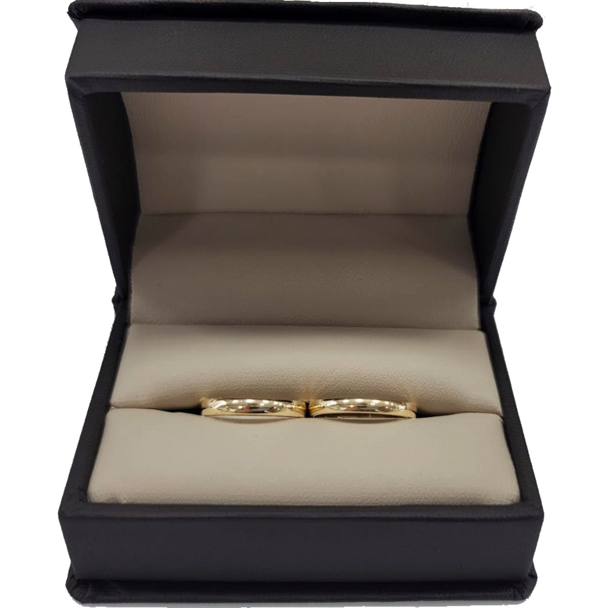 Par De Argollas Lisa De Oro Macizo 14k 