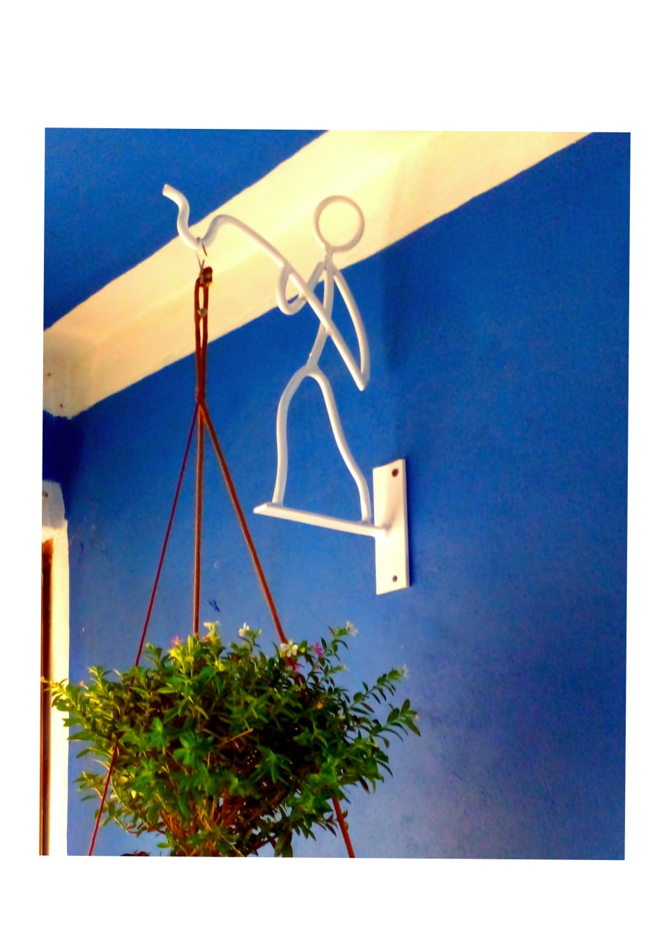 Ménsula Para Maceta Figura De Pescador