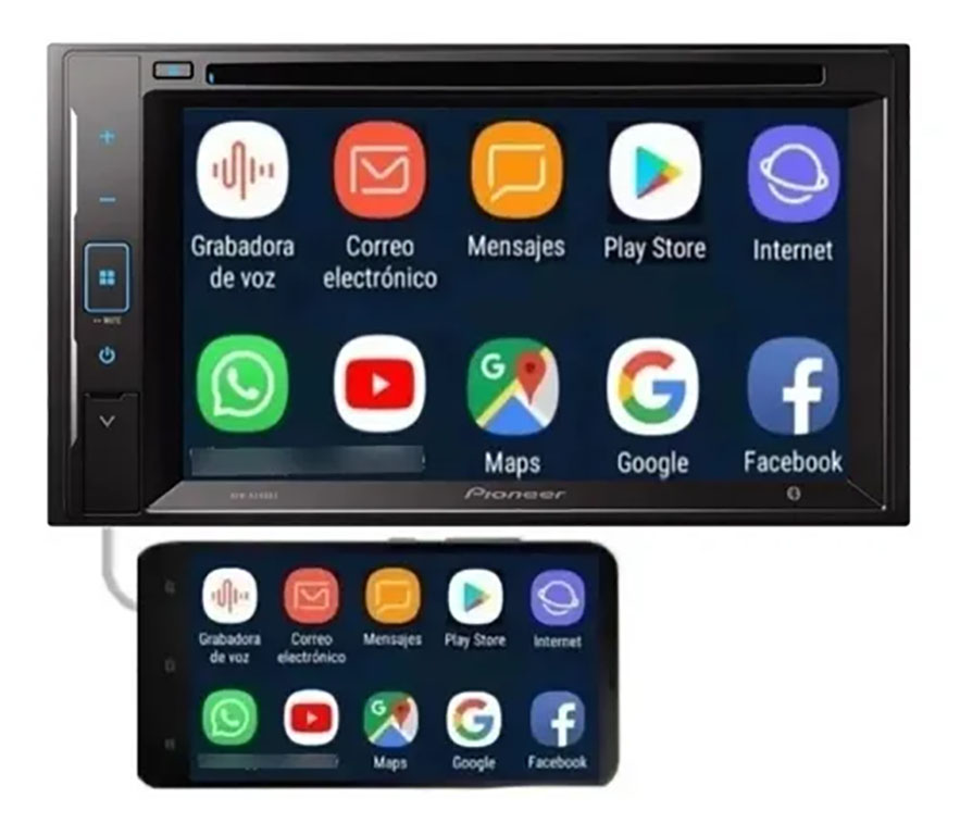 Estéreo Pantalla Pioneer Avh-a245bt Weblink Dvd Cd Bt Usb