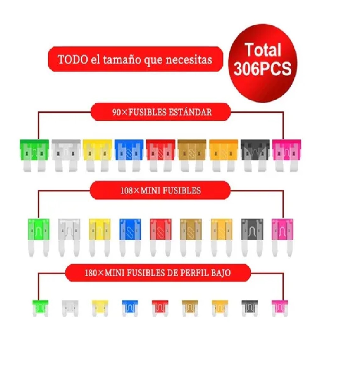 Kit Surtido De Fusibles Para Coche,fusibles Para Auto